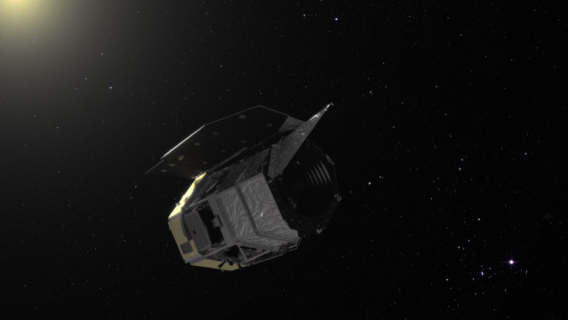 1920x1080 NASA SVS. Nancy Grace Roman Spacecraft Beauty Pass Animations and Stills