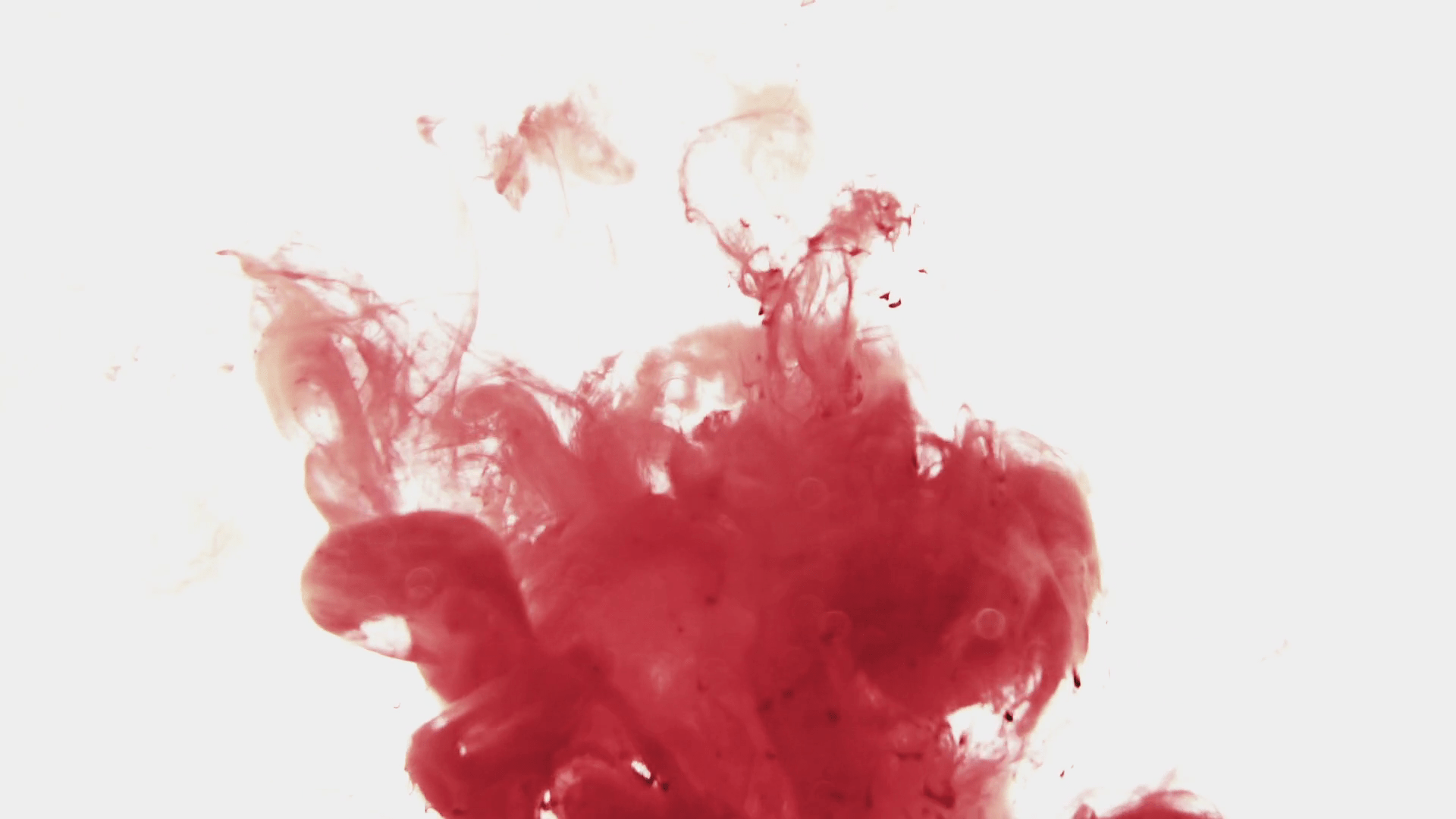 1920x1080 Red Ink Splash Stock Footage: Royalty Free Video Clips