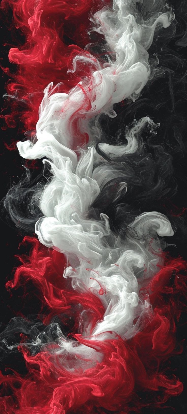 736x1632 Red ink wallpaper. Red black white wallpaper iphone, Red splash wallpaper, Colored smoke