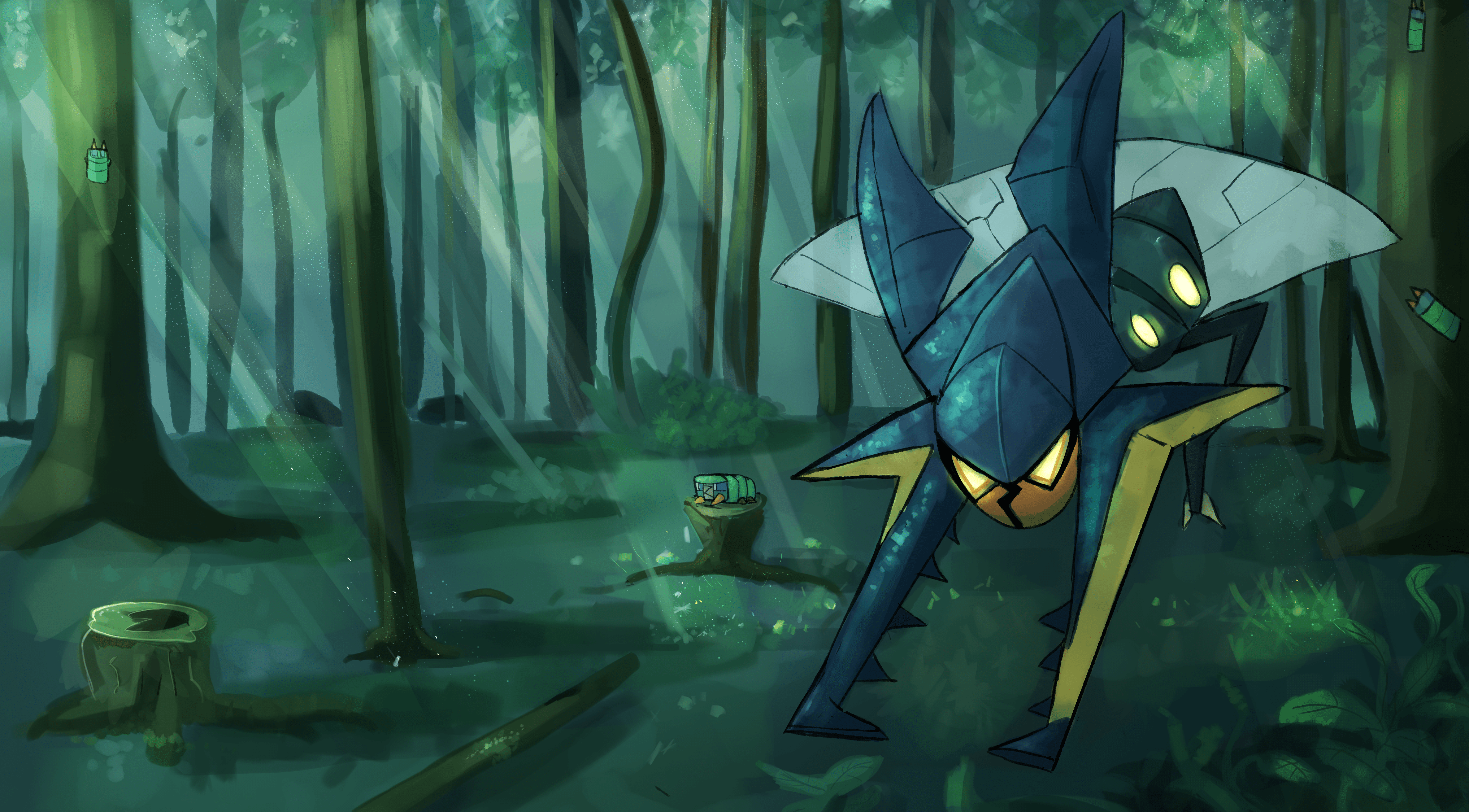 4069x2250 Vikavolt by Protokyuu on Newgrounds