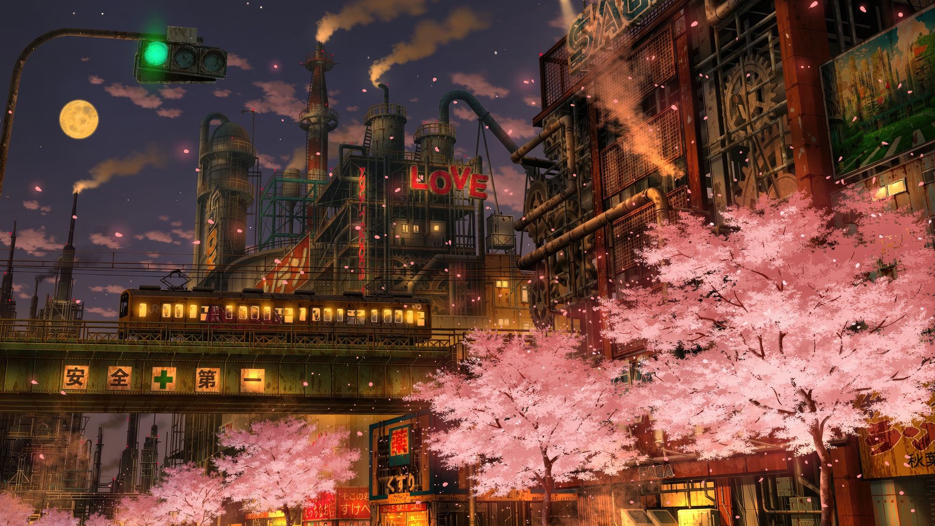1920x1080 Cherry Blossom Season Street Laptop Full HD 1080P , HD 4k Wallpaper, Image, Background, Photos and Picture