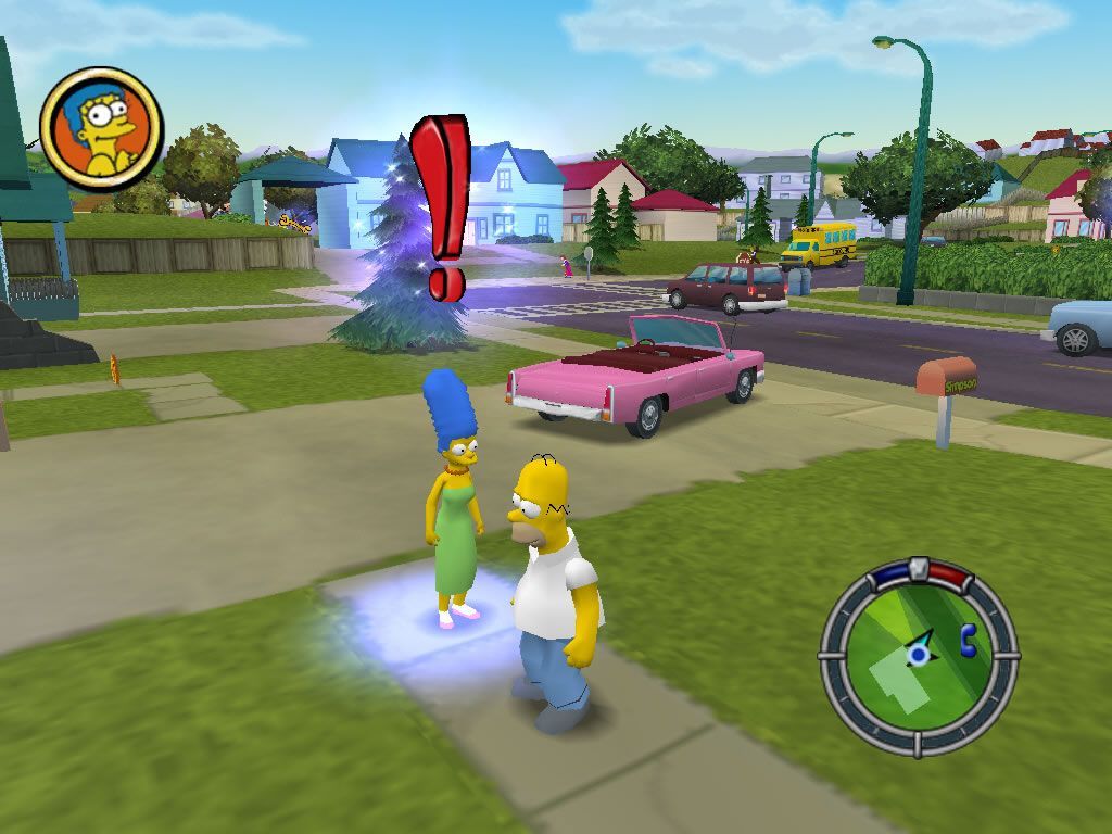 1024x768 Screenshot of The Simpsons: Hit & Run (Windows, 2003)