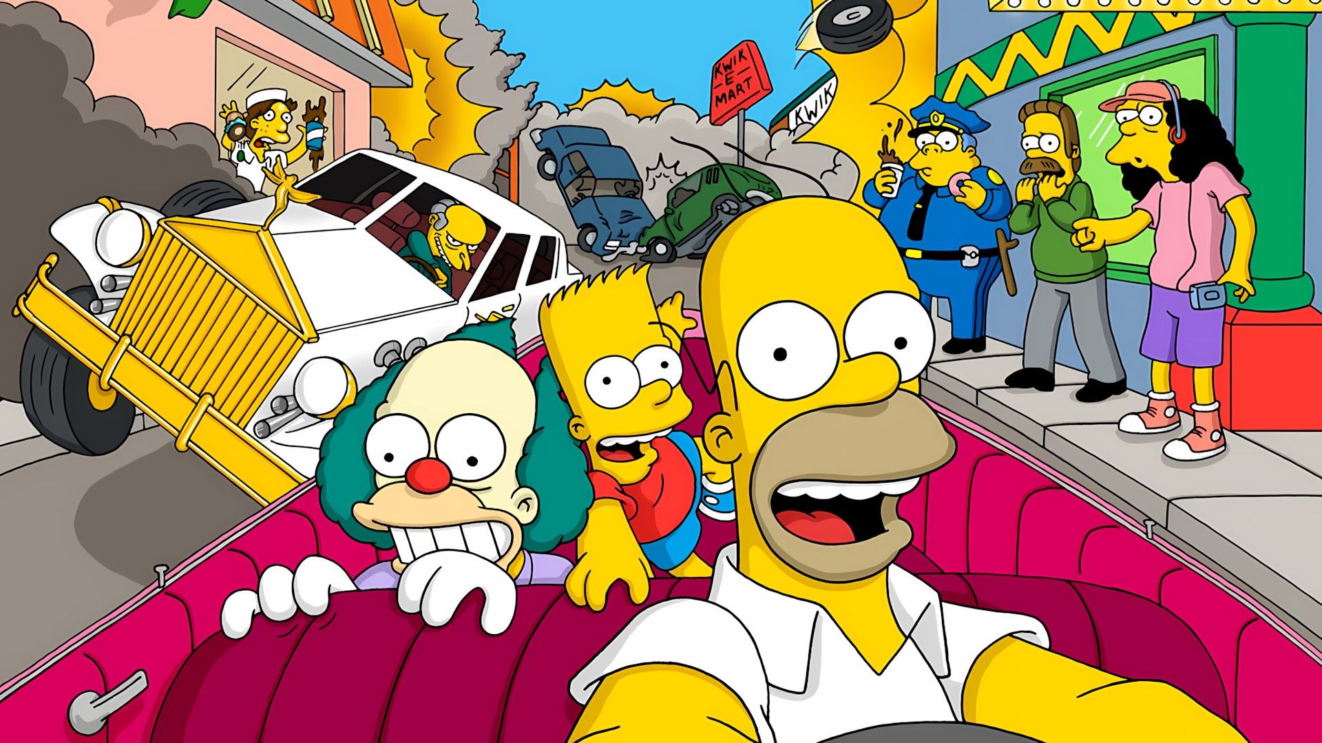 1920x1079 The Simpsons: Road Rage Image Games Database