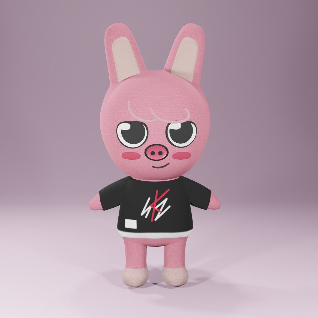 1080x1080 Dwaekki modeling 3D