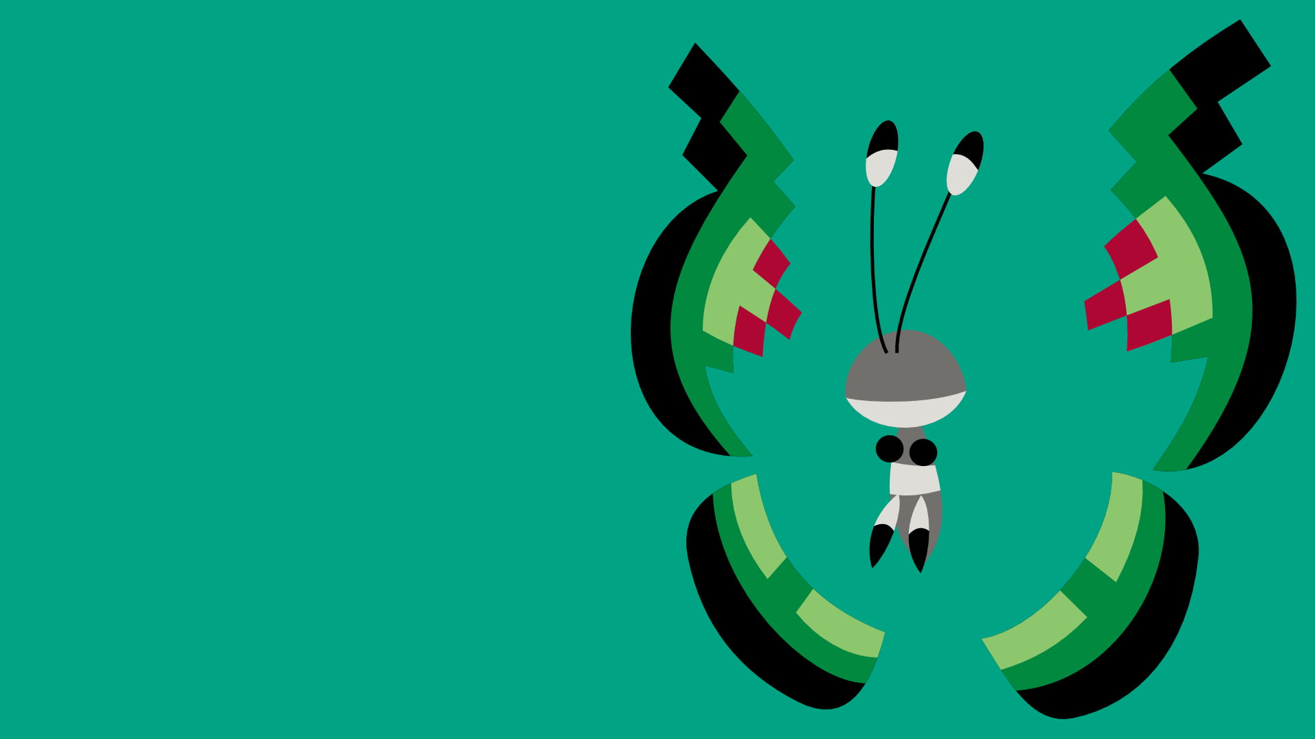 1920x1080 Green Vivillon Pokemon character, Pokémon, video games HD wallpaper