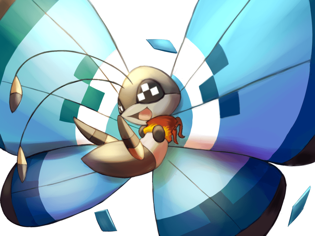 1024x768 Vivillon Pokemon PNG Image Transparent Free Download