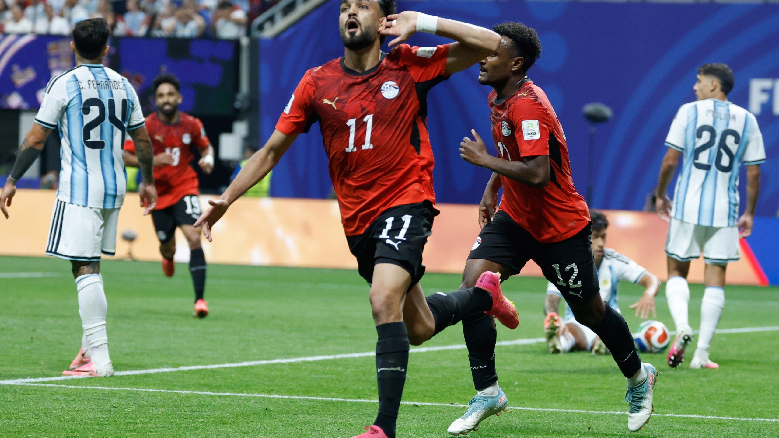 2560x1440 Lionel Messi Leads Argentina To 3 2 Comeback Victory Over Egypt And Spot In World Cup Quarterfinals