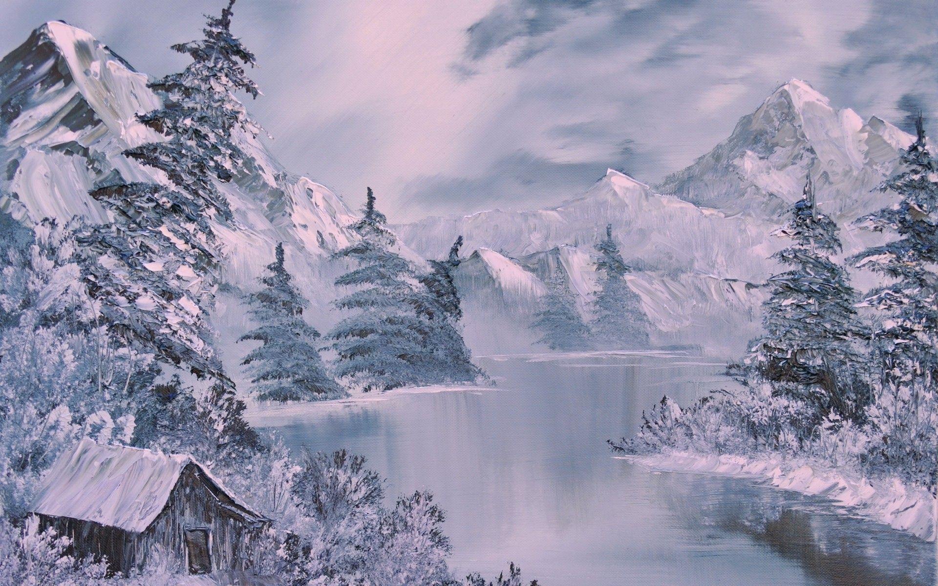 1920x1200 Winter Scenic Wallpaper