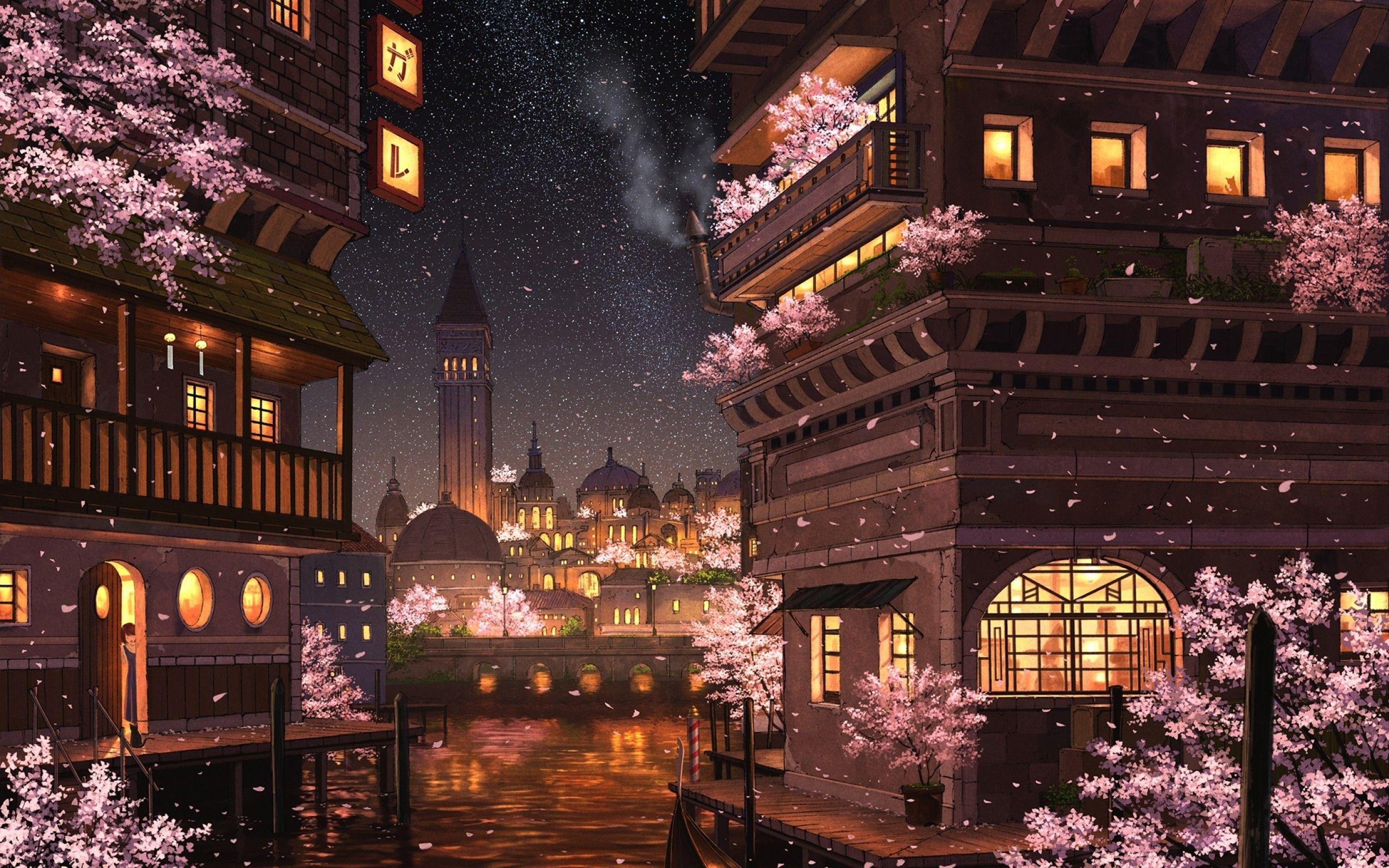 Anime City Lights Wallpapers - Top Free Anime City Lights Backgrounds