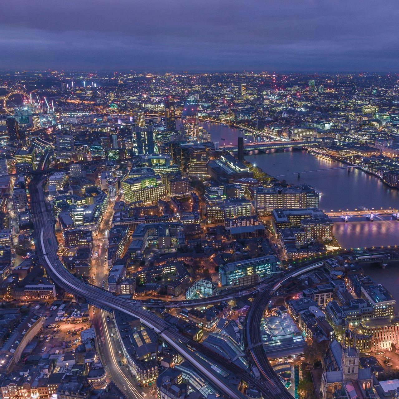 1280x1280 Download wallpaper 1280x1280 london, united kingdom, night city
