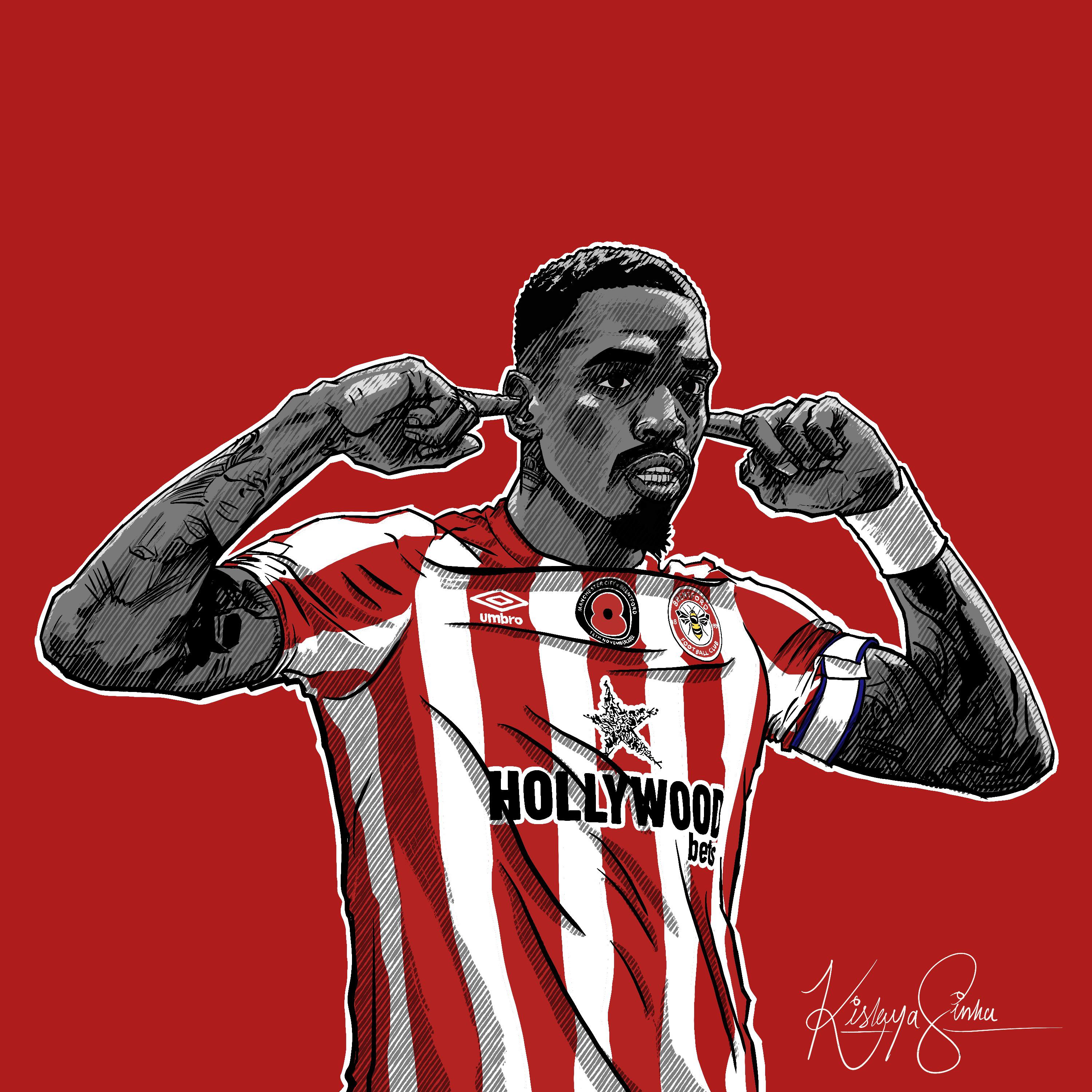3000x3000 Fan art of the man himself, Ivan Toney. My tribute to Brentford FC and all its fans