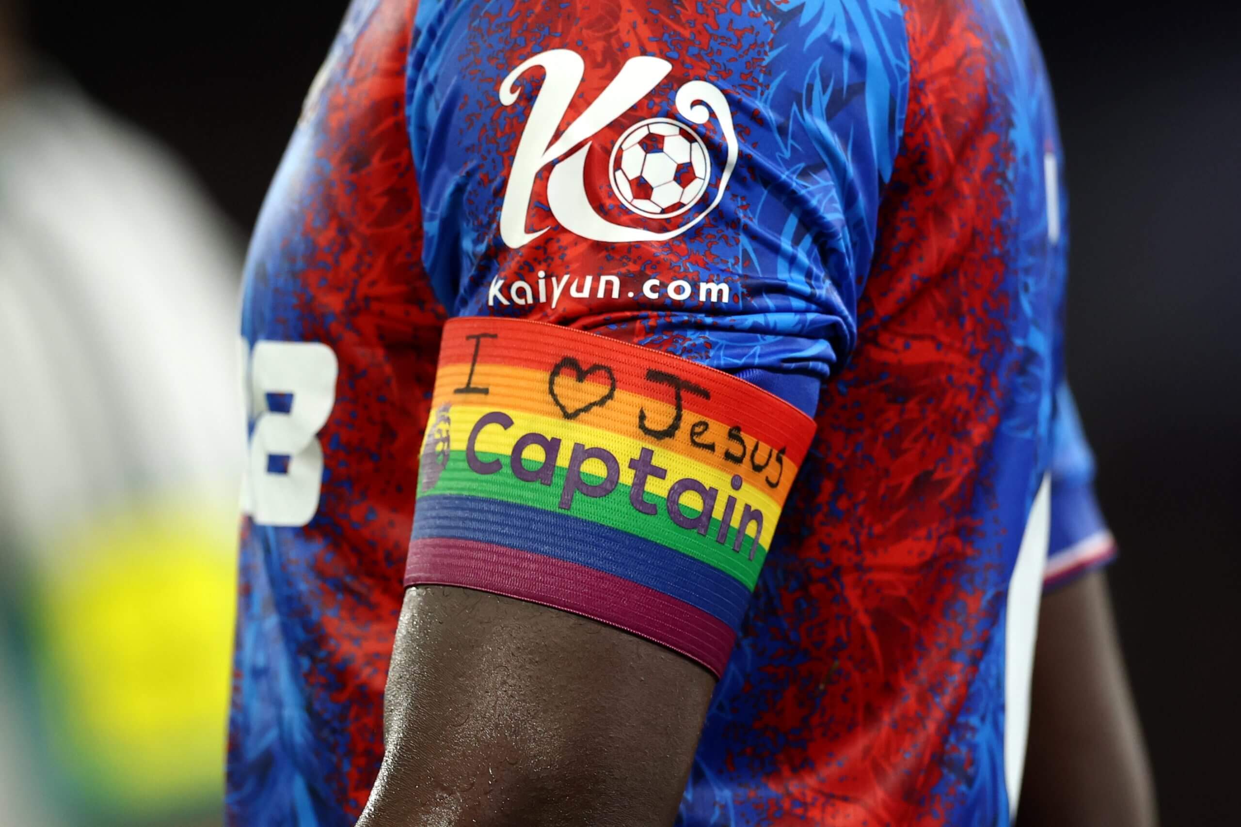 2560x1707 Marc Guehi to be reminded of rules by FA after religious message on rainbow armband
