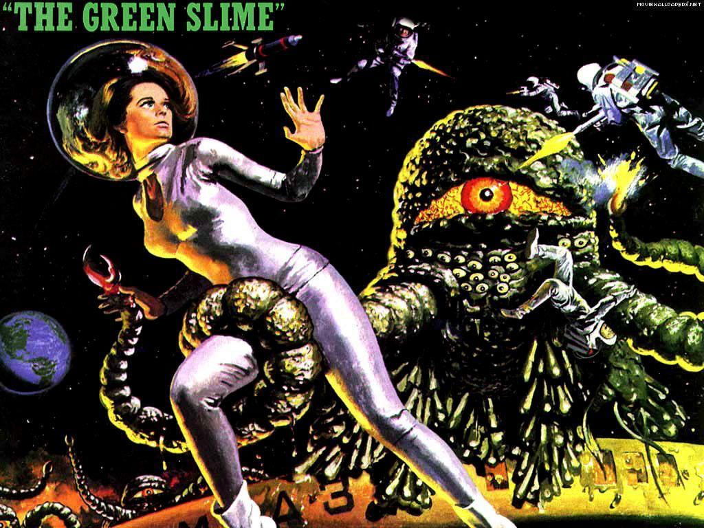 1024x768 The Green Slime. Fond d'écran science fiction, Fond écran gratuit, Cinéma