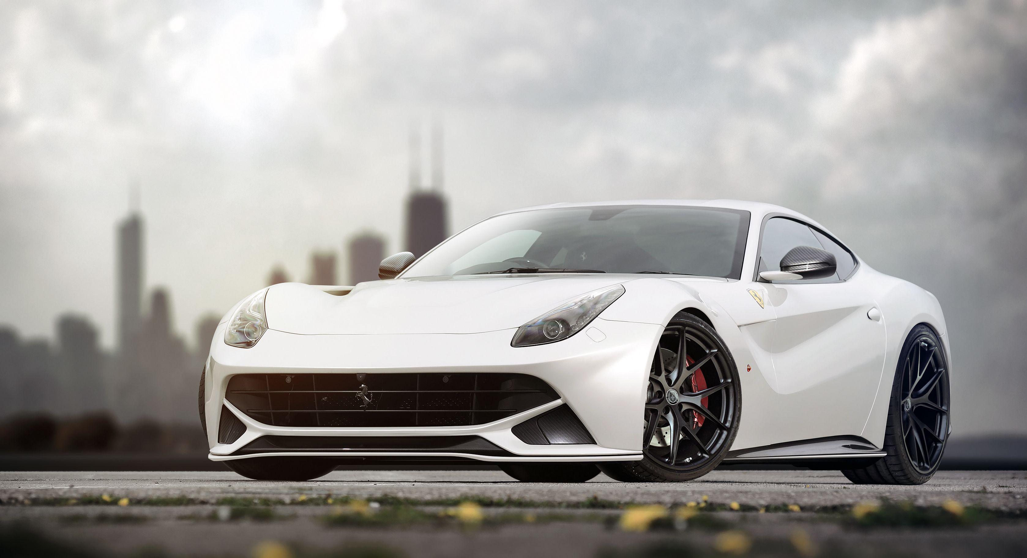 3356x1825 Ferrari F12 Berlinetta White Wallpaperx1825