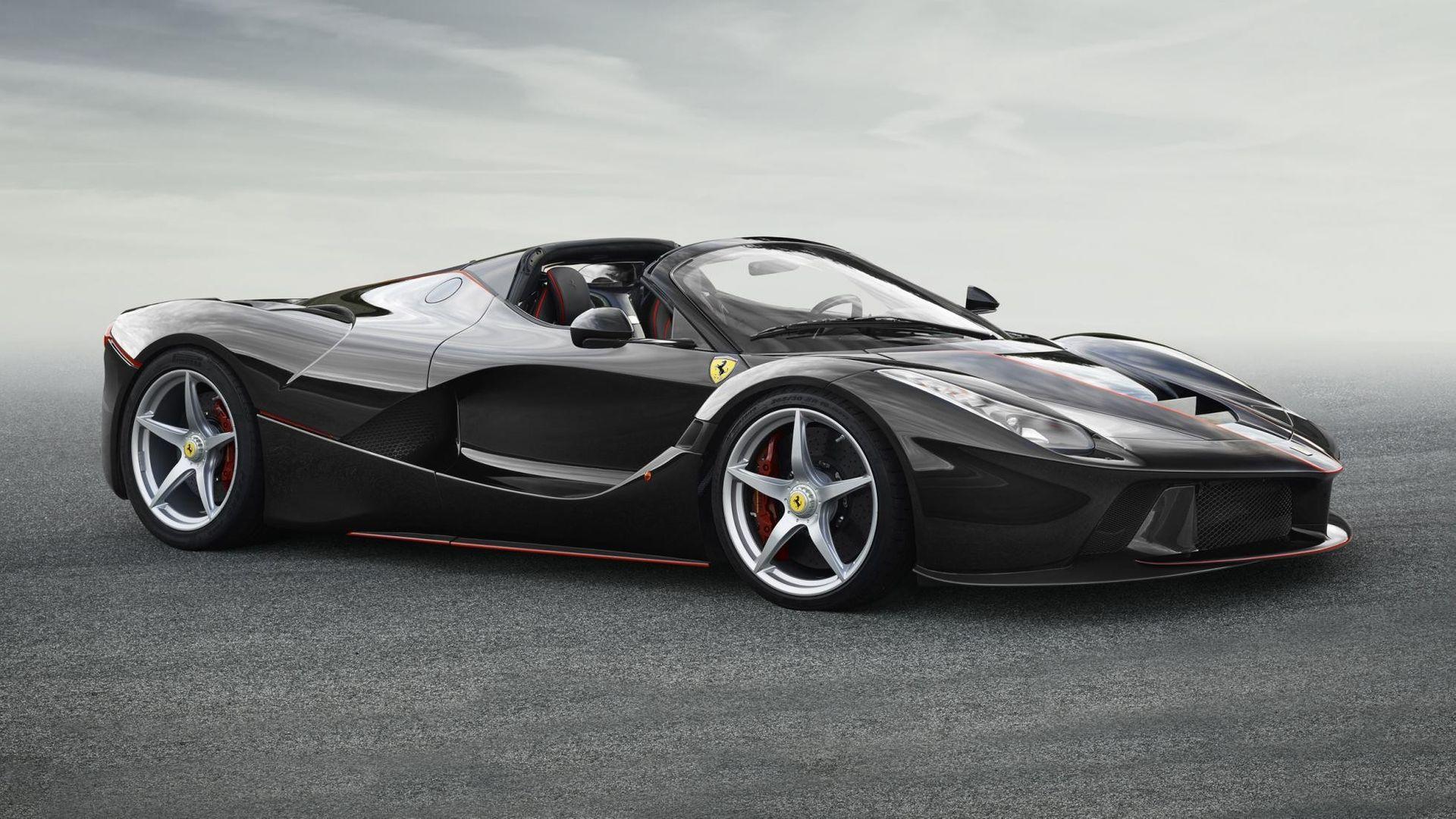 1920x1080 Black Ferrari LaFerrari Wallpaper