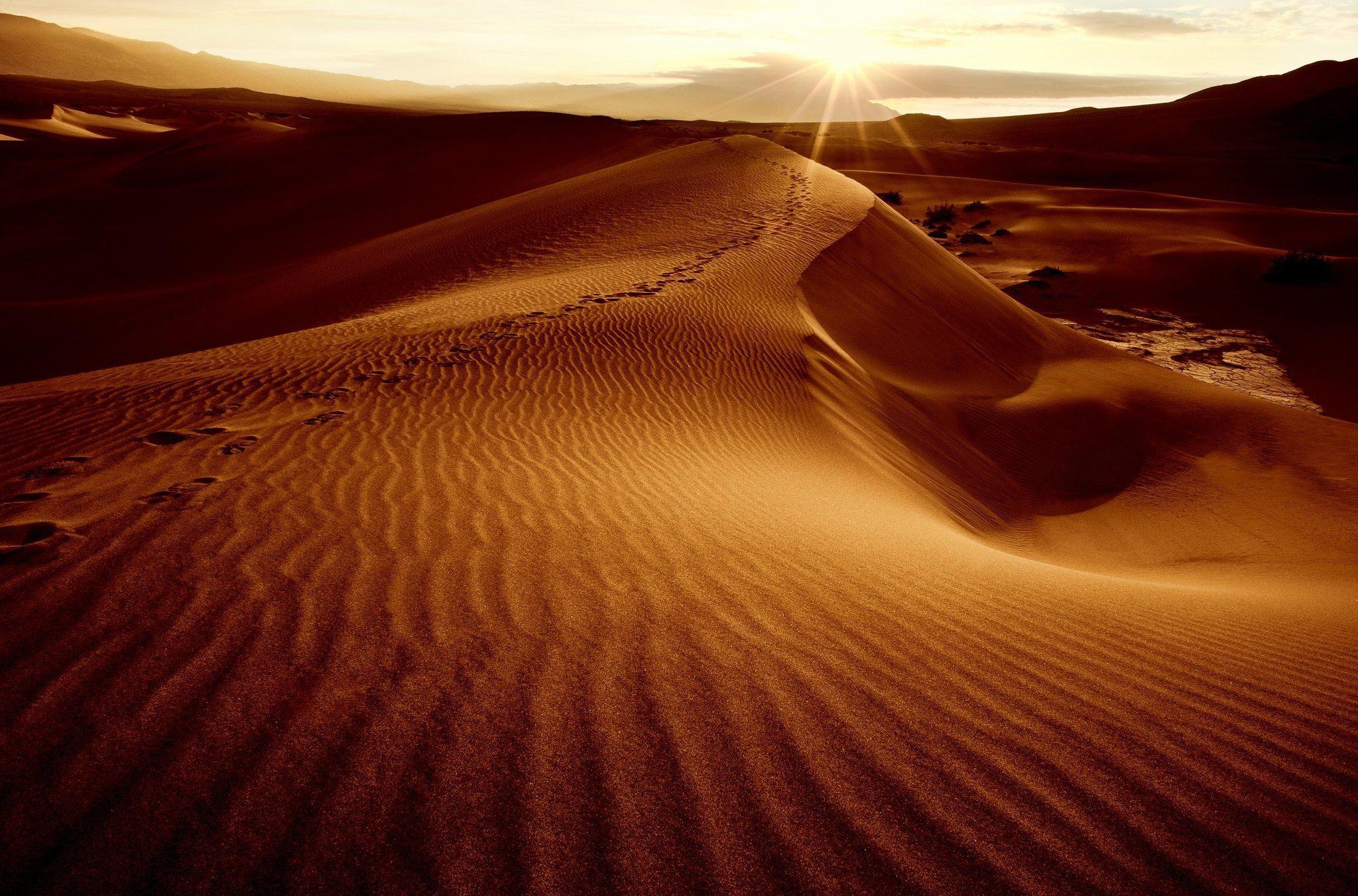 2048x1352 HD Desert Sand Dunes Sun Sky Landscape wide Wallpaper. Download
