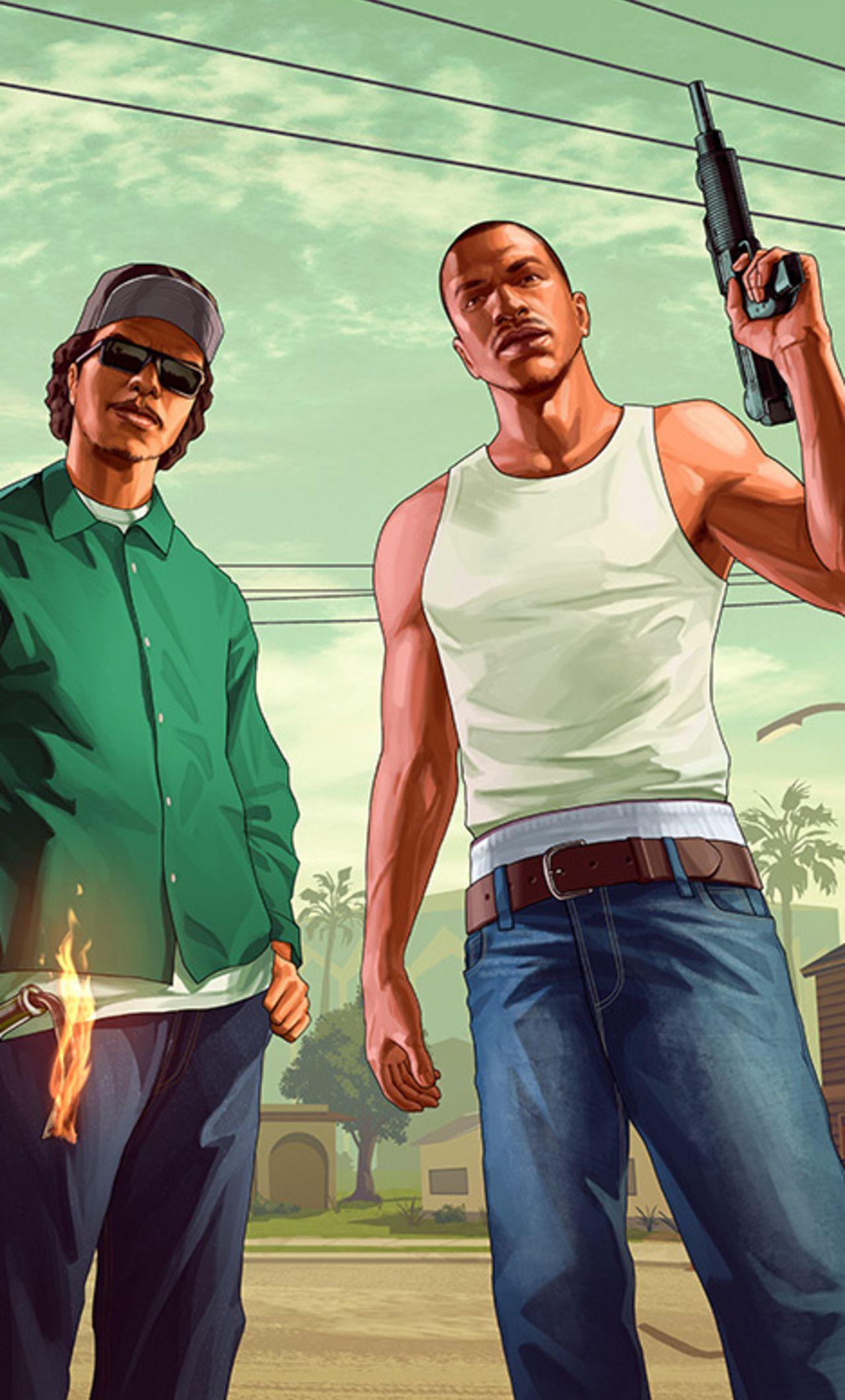 1280x2120 Grand Theft Auto San Andreas Fanart iPhone HD 4k