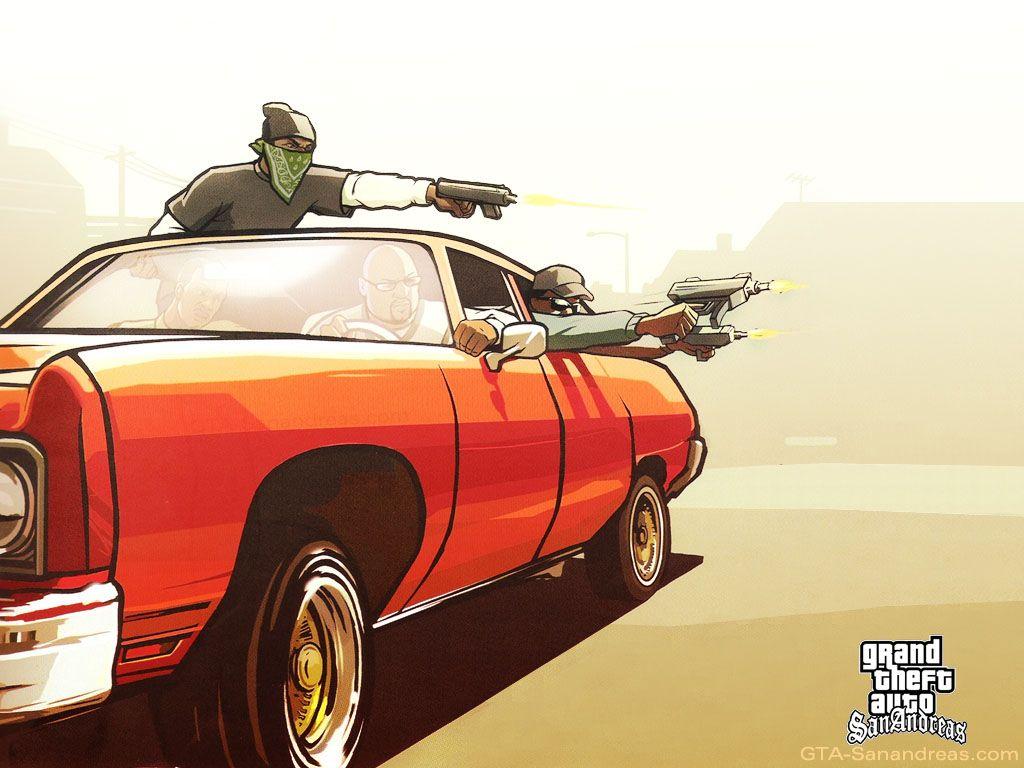1024x768 San Andreas Desktop Background. Grand