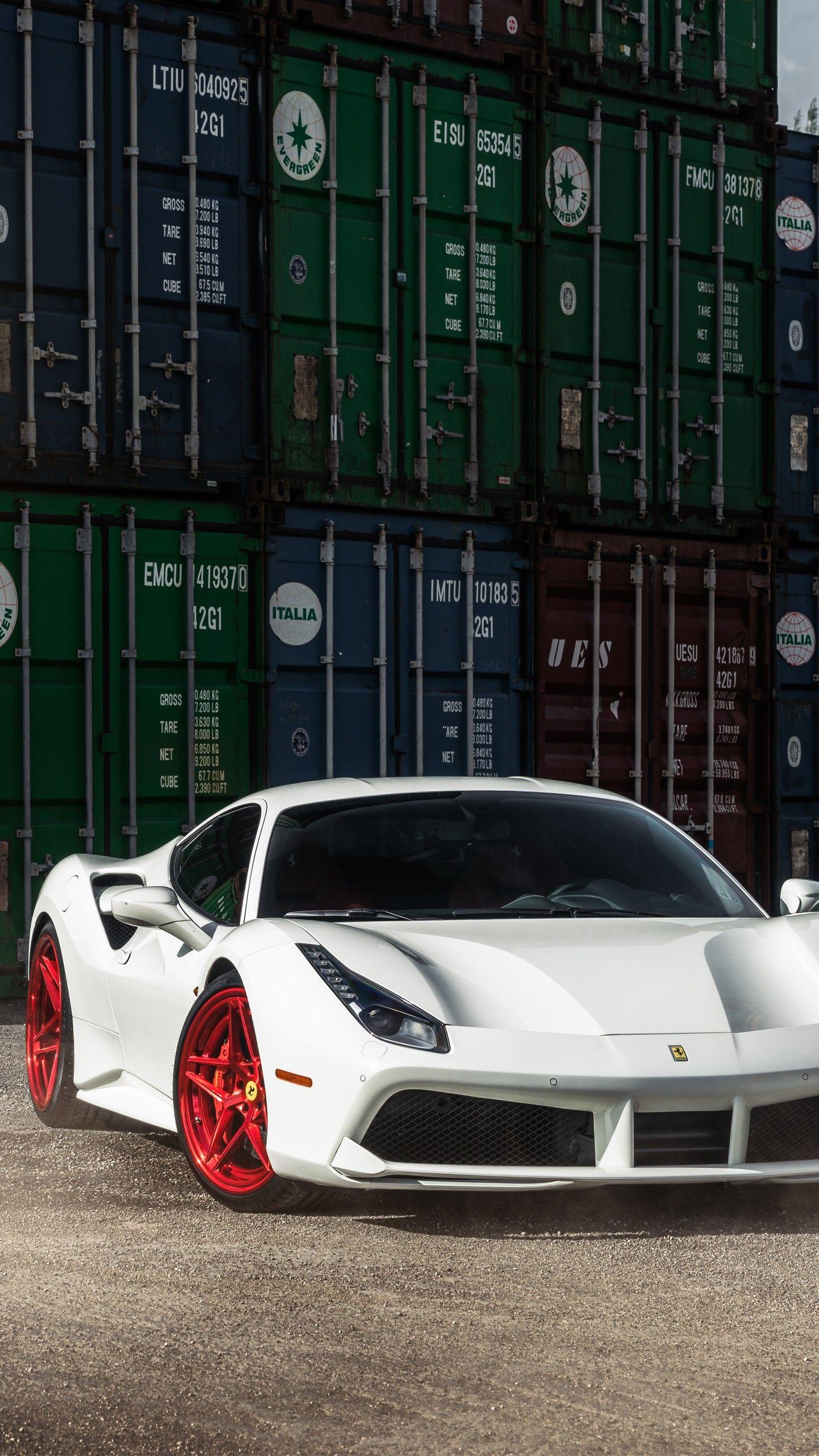 1440x2560 iPhone Ferrari 488 Spider Wallpaper