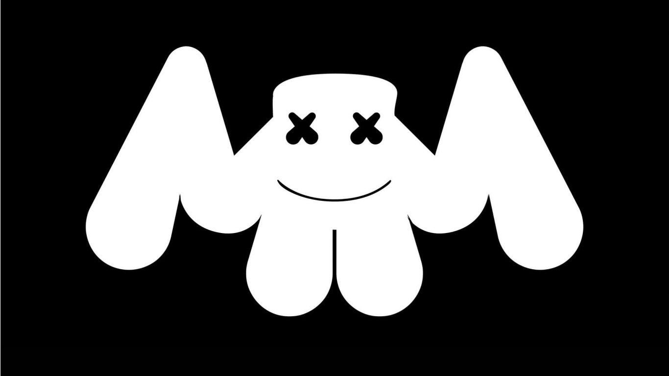 1366x768 Marshmello Mask Wallpaper