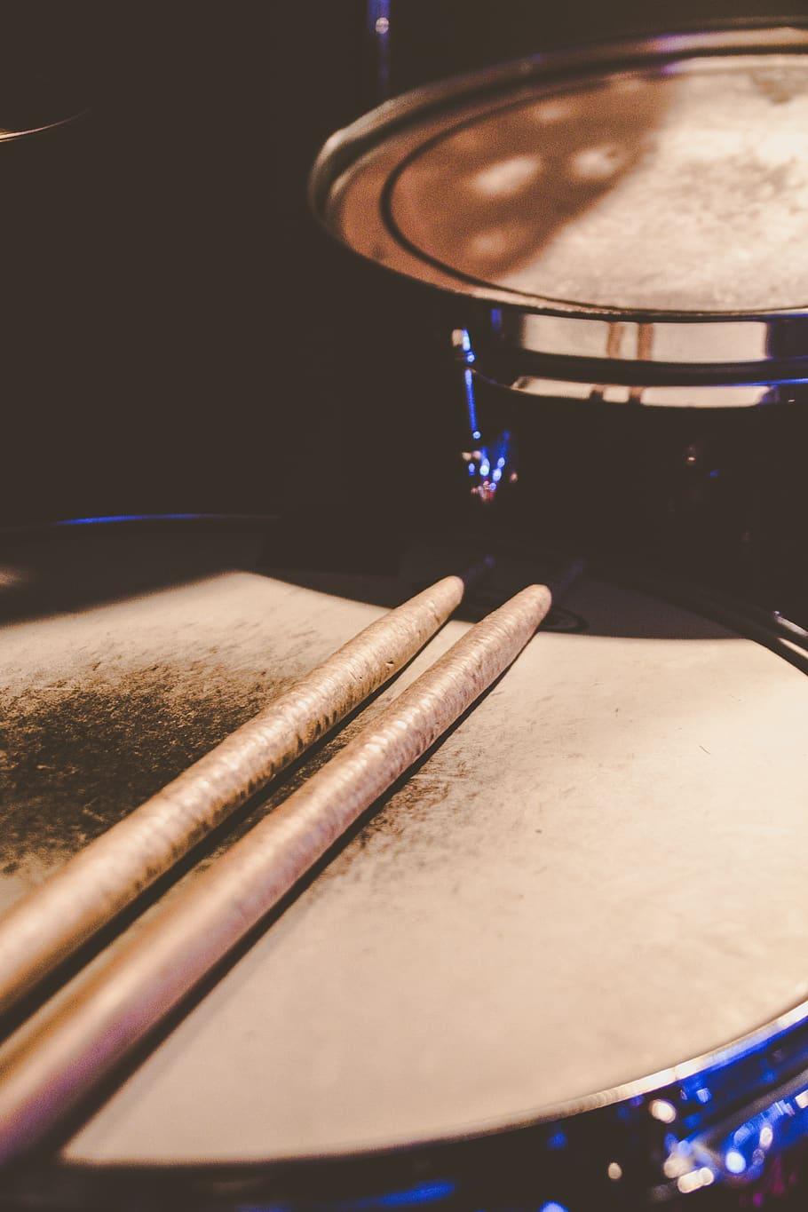 910x1365 drums, sticks, music, instrument, wallpaper, background, snare