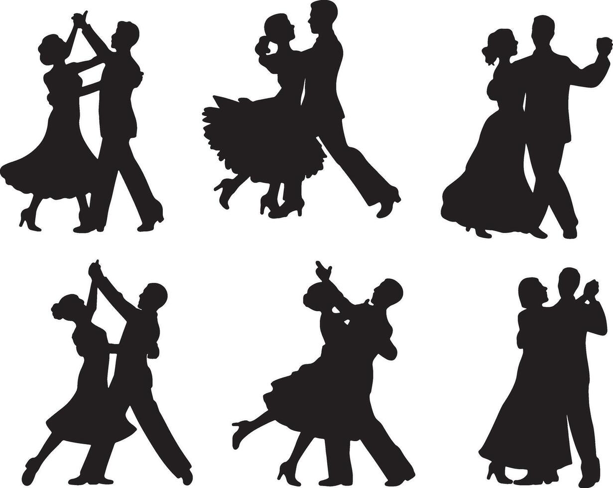 1231x980 Silhouettes of couples ballroom dancing elegant poses
