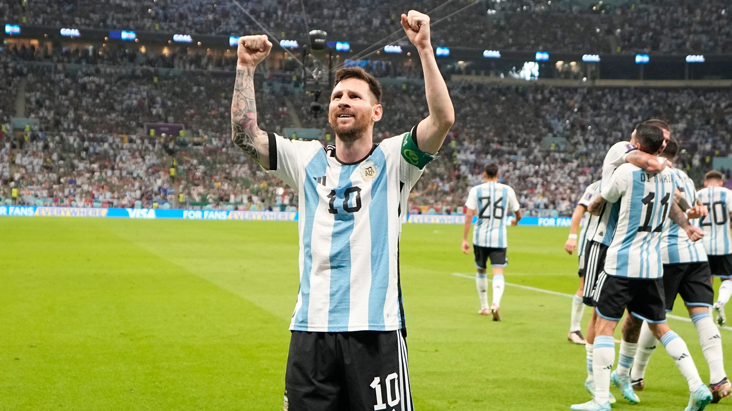 2560x1440 Messi Leads Argentina To 2 0 Win Over Mexico At World Cup. Eyewitness News (WEHT WTVW)