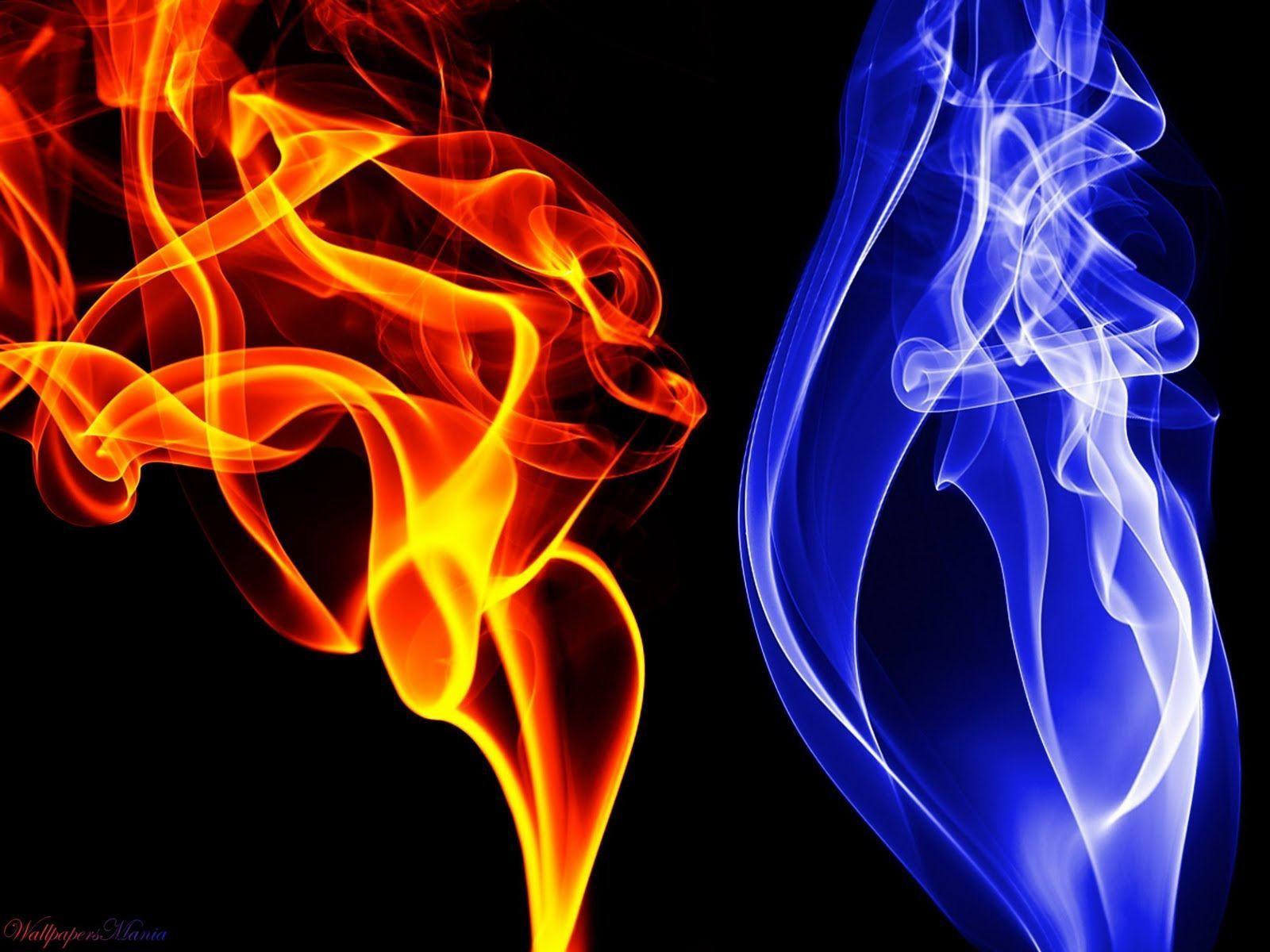 1600x1200 Blue Flame Wallpaper. Fire and ice wallpaper