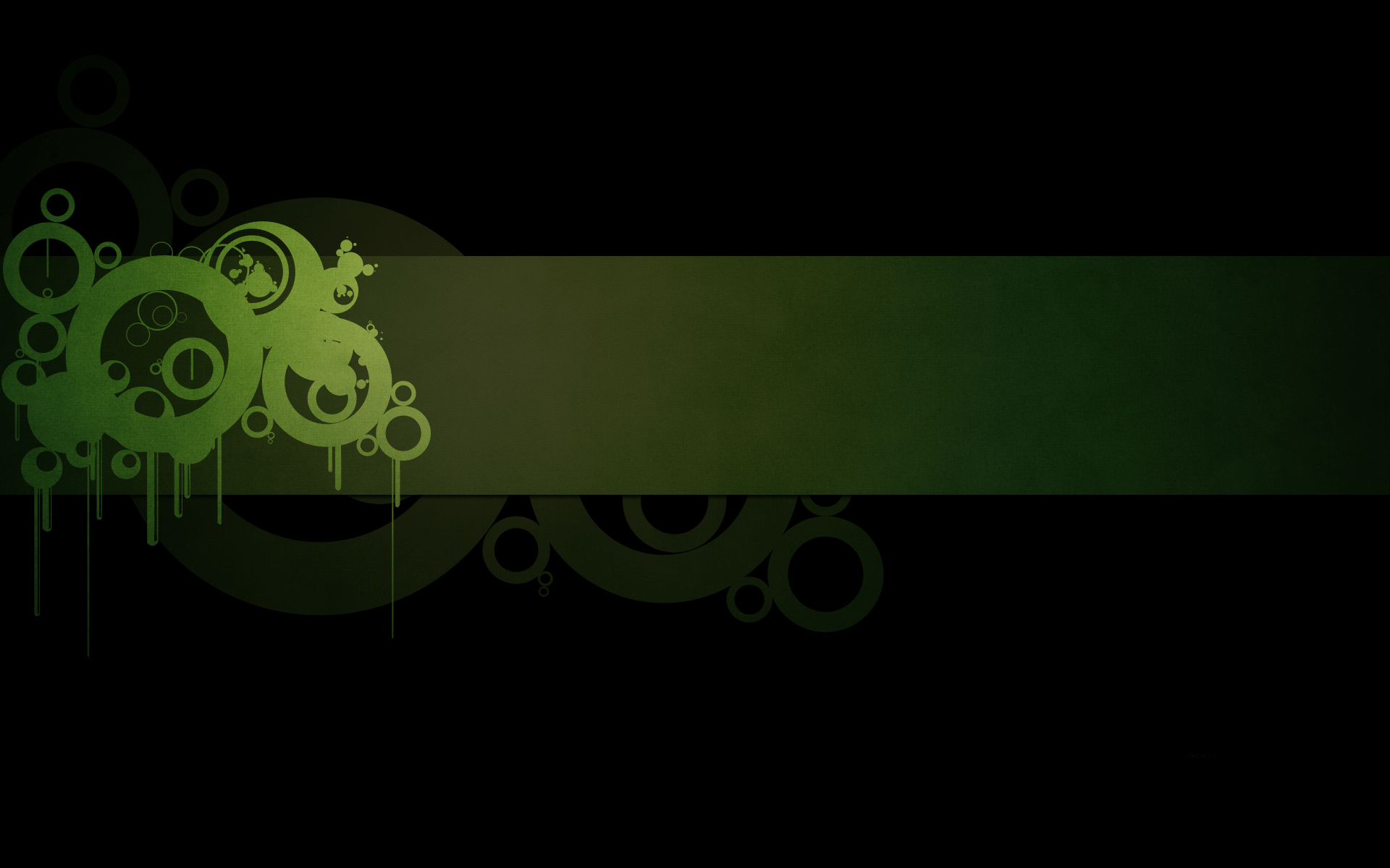 1920x1200 Green and Black Wallpaper