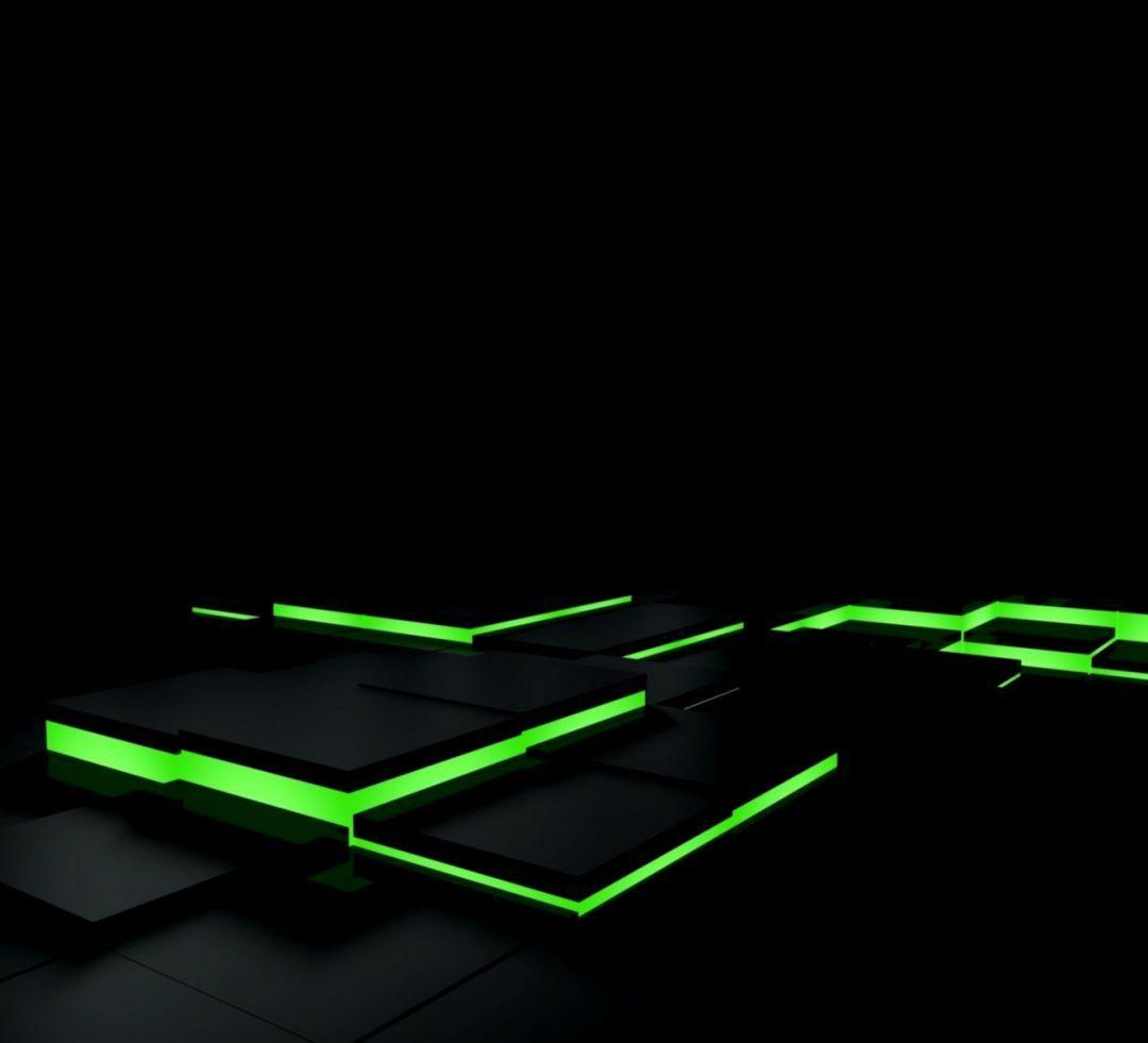1080x981 Black and Green Abstract, iPhone, Desktop HD