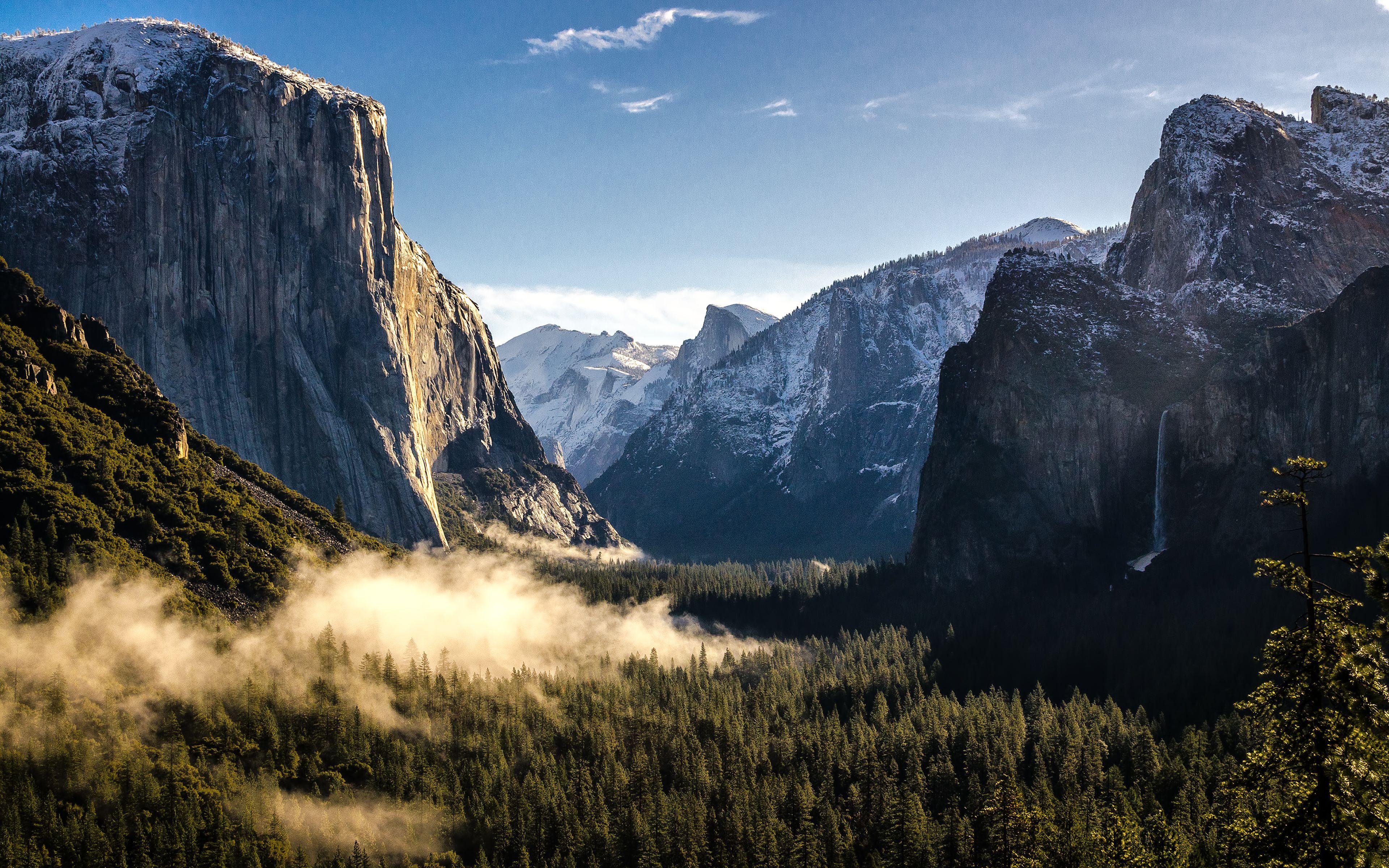 3840x2400 Mountains of Yosemite National Park Wallpaper. HD Wallpaper