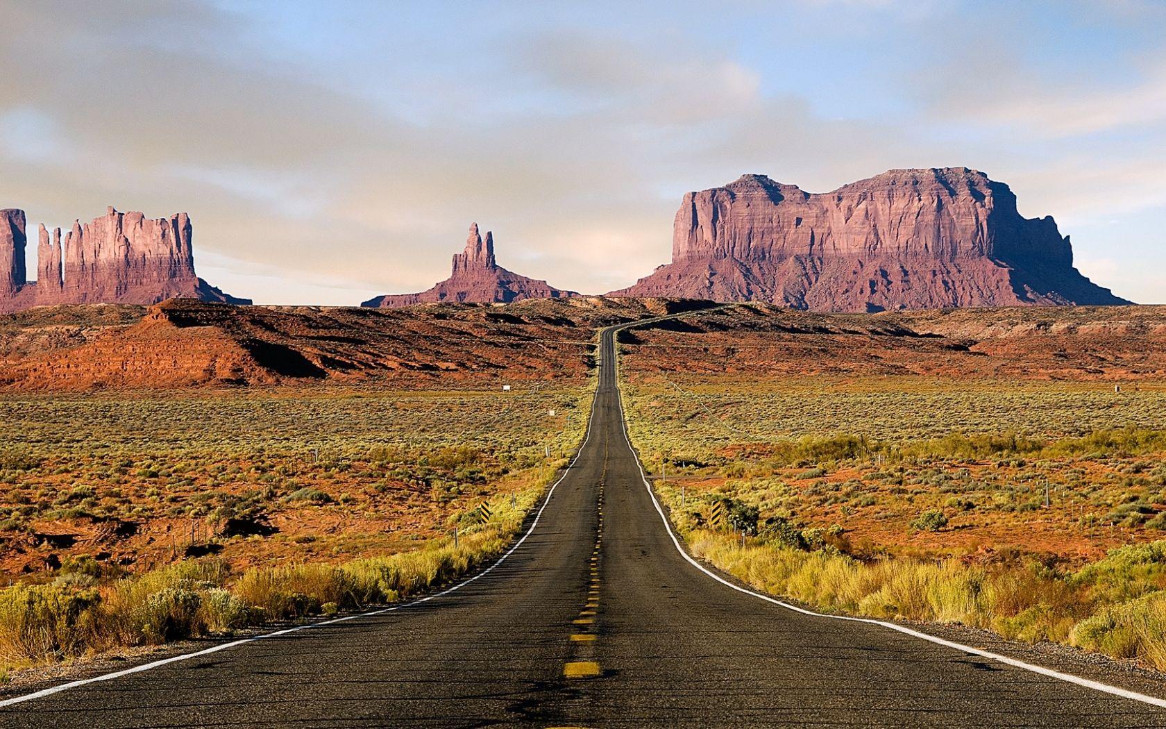 1680x1050 Free download HD 1920x1080 Road In Desert Desktop Wallpaper
