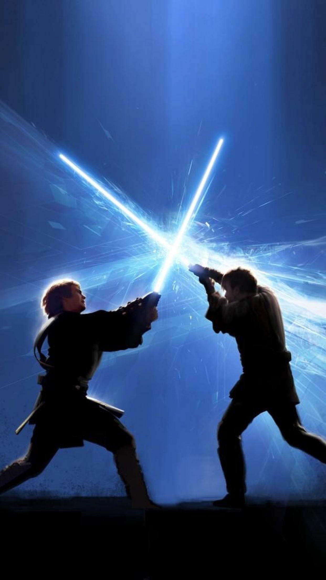 1242x2208 Obi Wan Vs Vader (Anakin Skywalker) Wallpaper. Star Wars Awesome