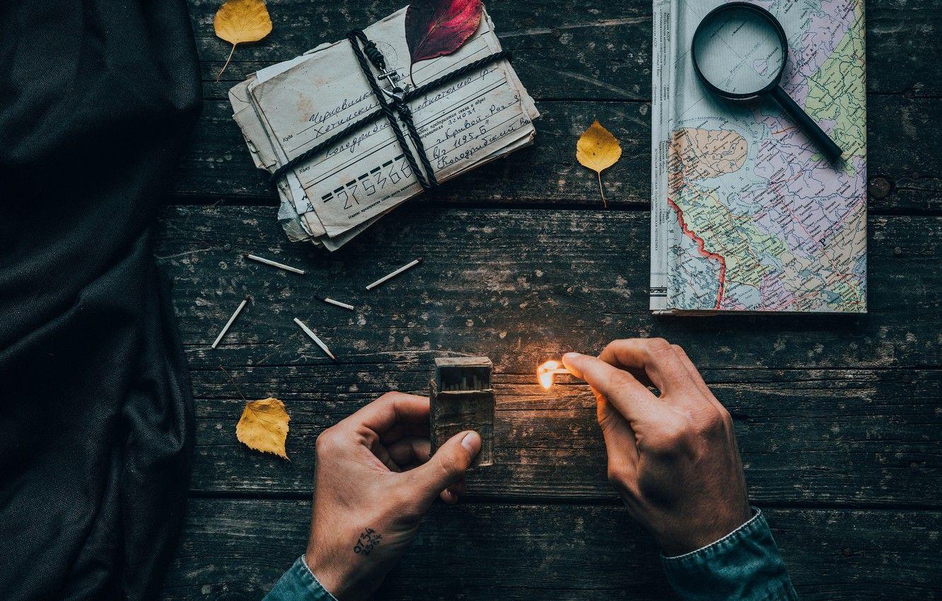 1332x850 Wallpaper wallpaper, flame, mood, map, situations, hands, letters