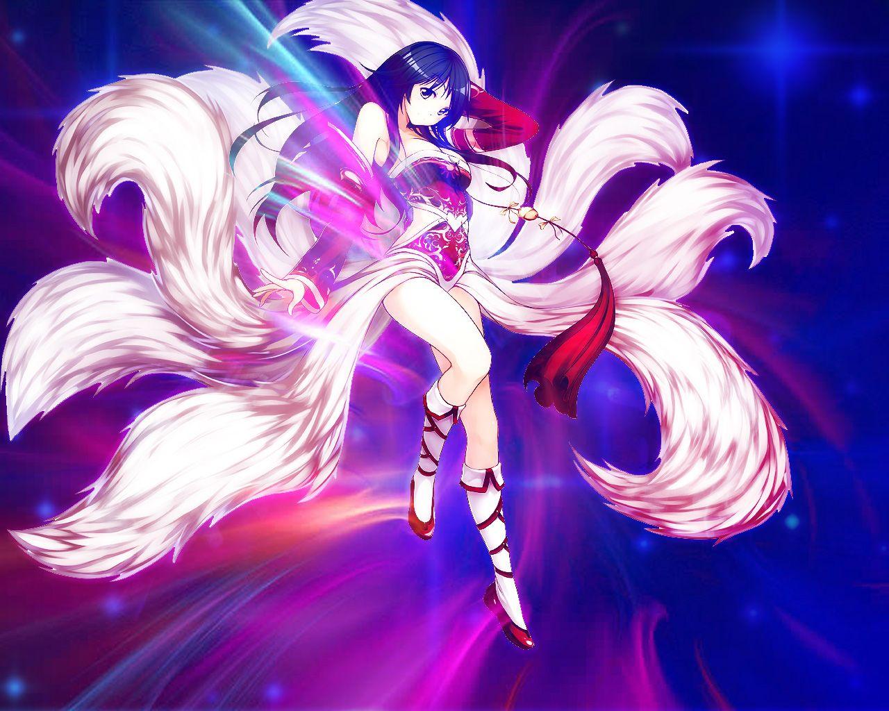 1280x1024 Nine Tailed Fox Wallpaper. Nine Tailed