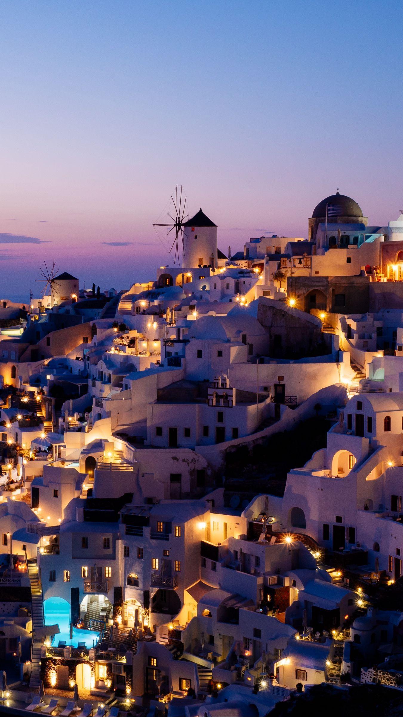 1350x2400 Download wallpaper 1350x2400 city, resort, sunset, architecture