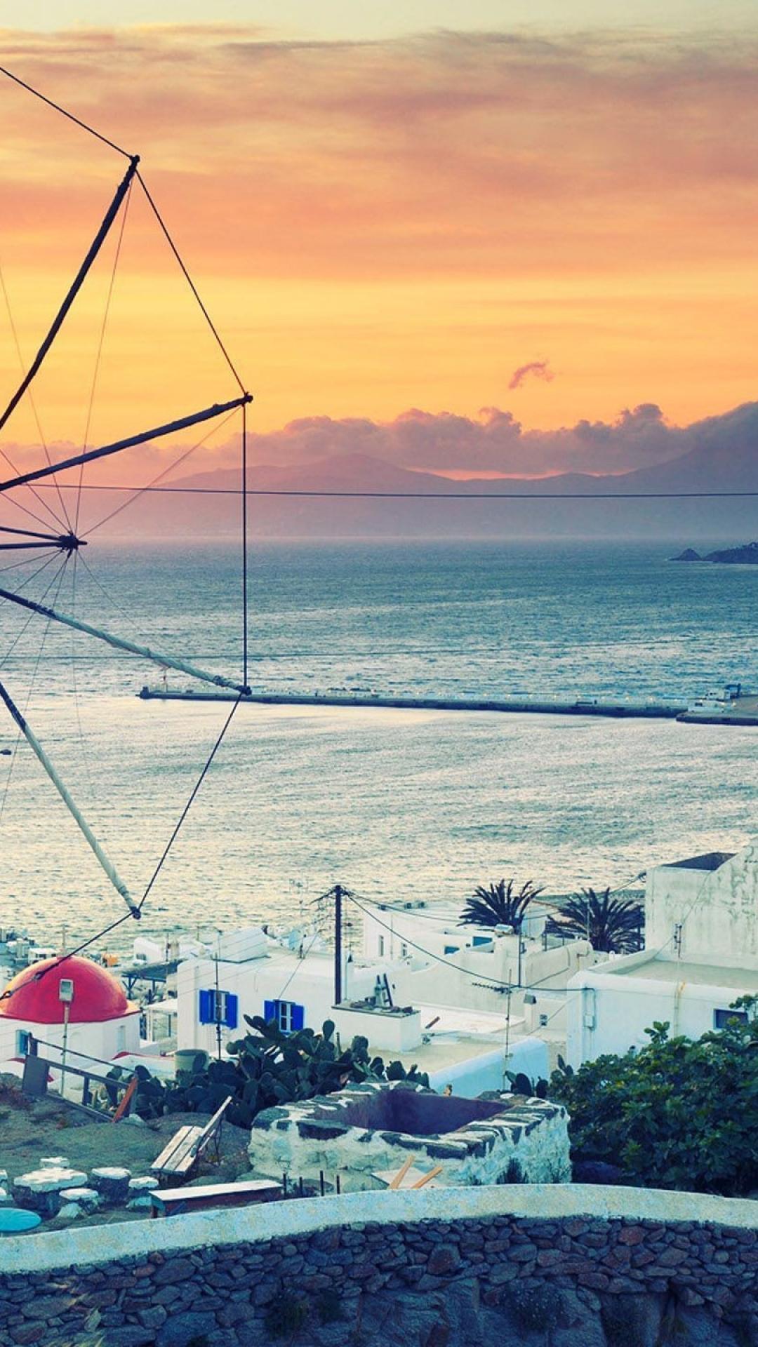 1080x1920 Greek Islands Wallpaper