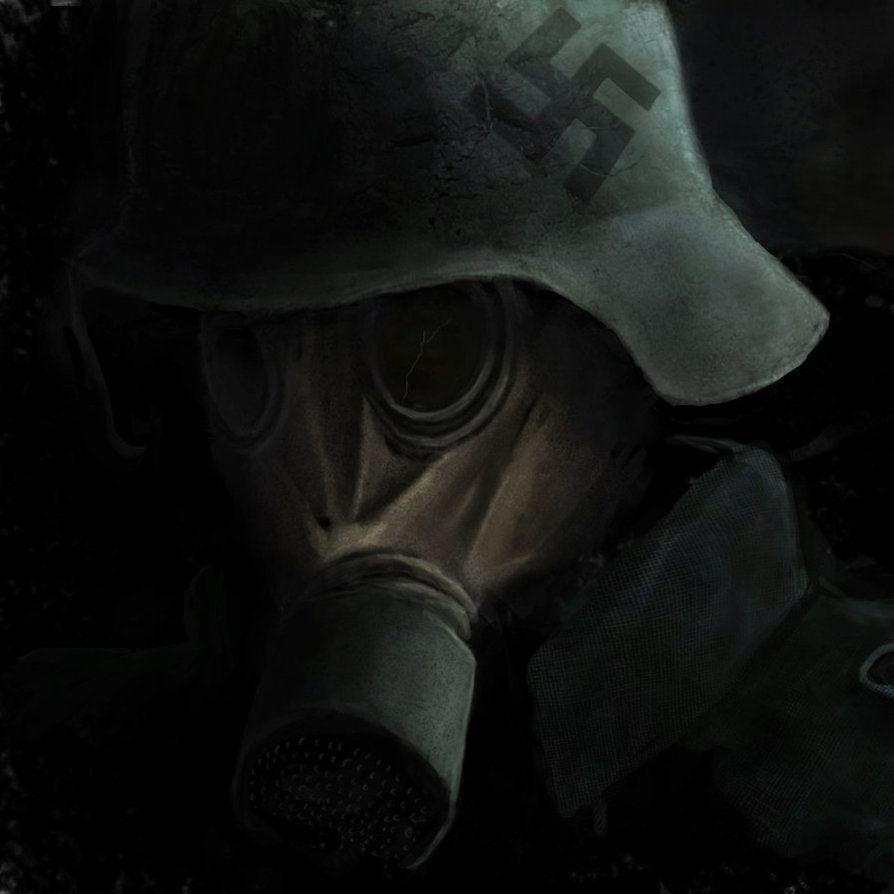 894x894 Free download Scary Gas Mask Wallpaper Nazi with gasmask