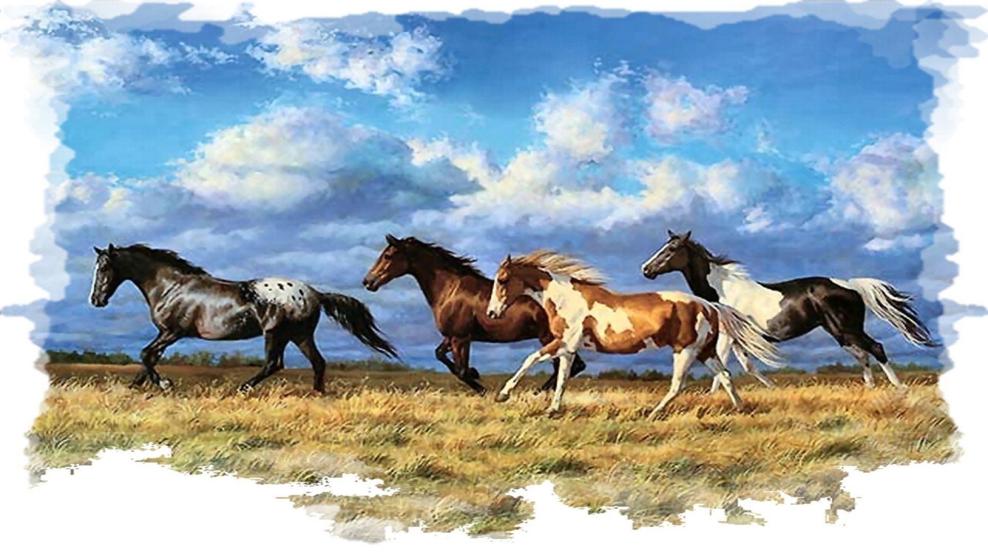 1920x1080 Horse Painting Wallpaper, Picture, Image