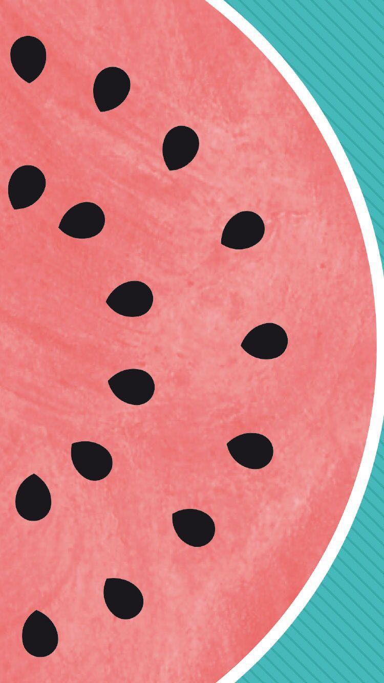 750x1334 iPhone Wallpaper. Polka dot, Melon, Watermelon, Pattern, Pink, Design