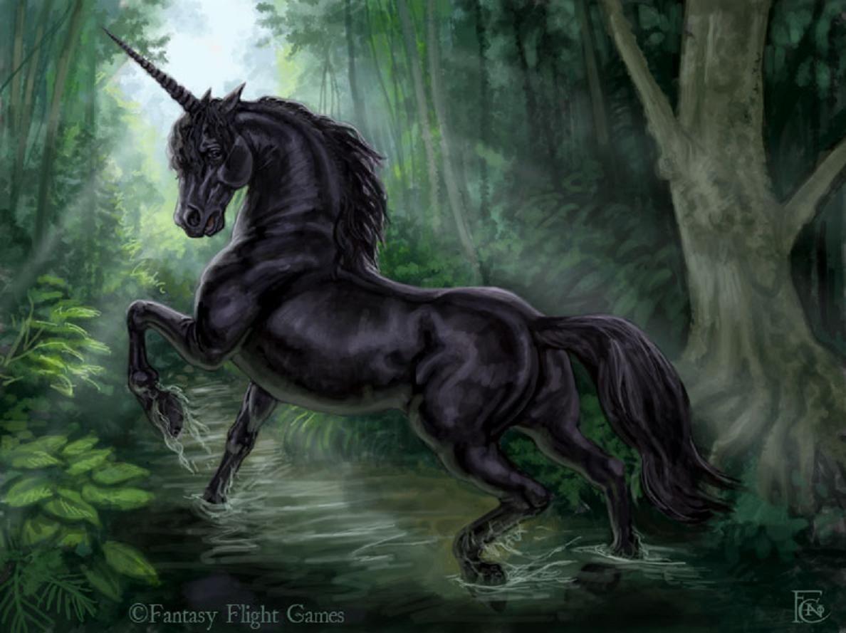 1188x889 Dark Unicorn Desktop Wallpaper