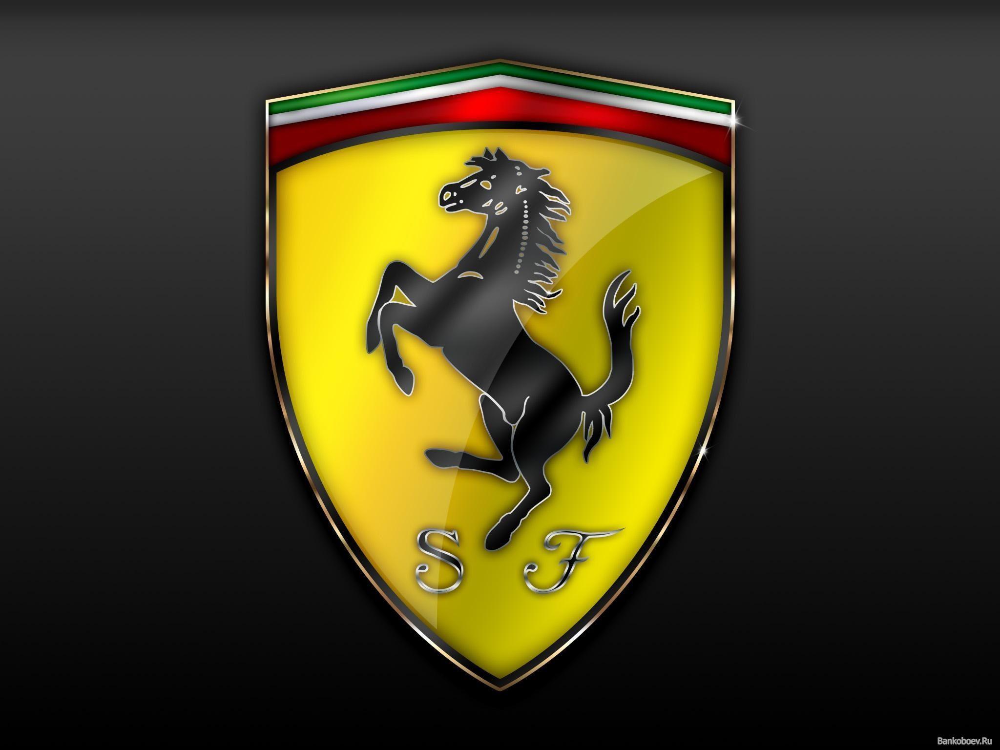 2048x1536 Ferrari Logo Wallpaper 3D