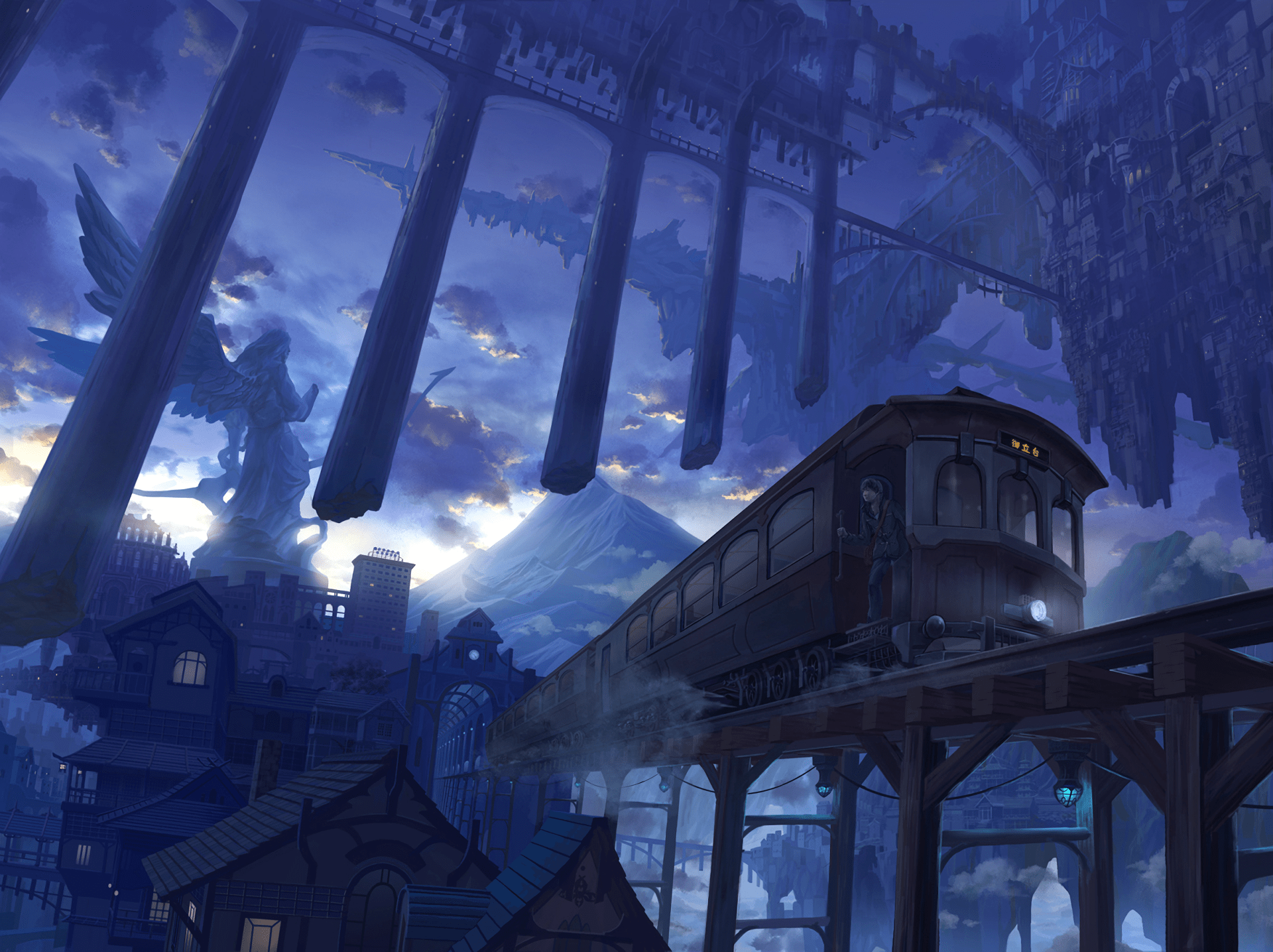 Anime Train Wallpapers Top Free Anime Train Backgrounds Wallpaperaccess Transport (anime background) | phong cảnh, trường học. anime train wallpapers top free anime