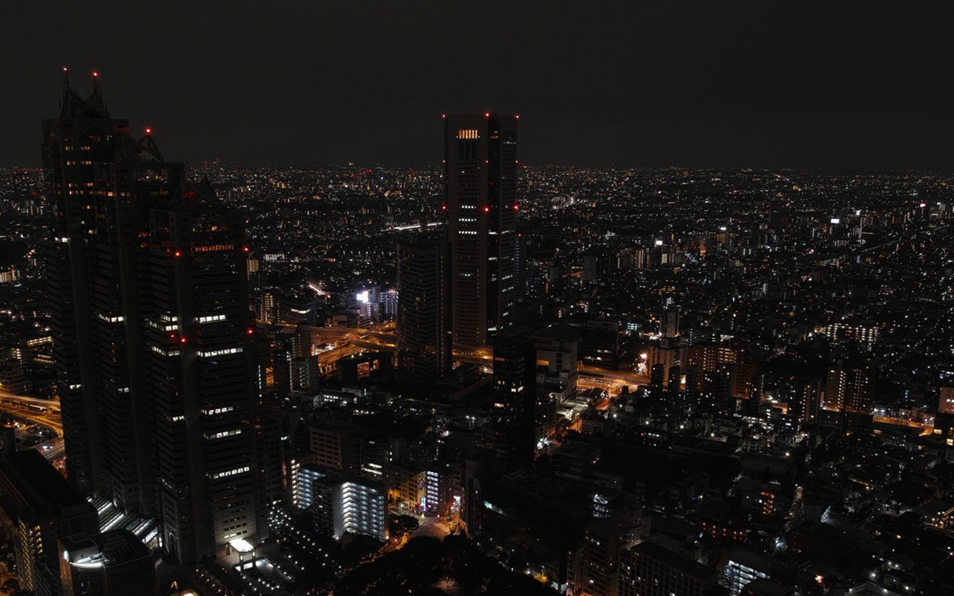 1920x1200 Skyscrapers Tokyo Night HD wallpaper. HD Latest Wallpaper