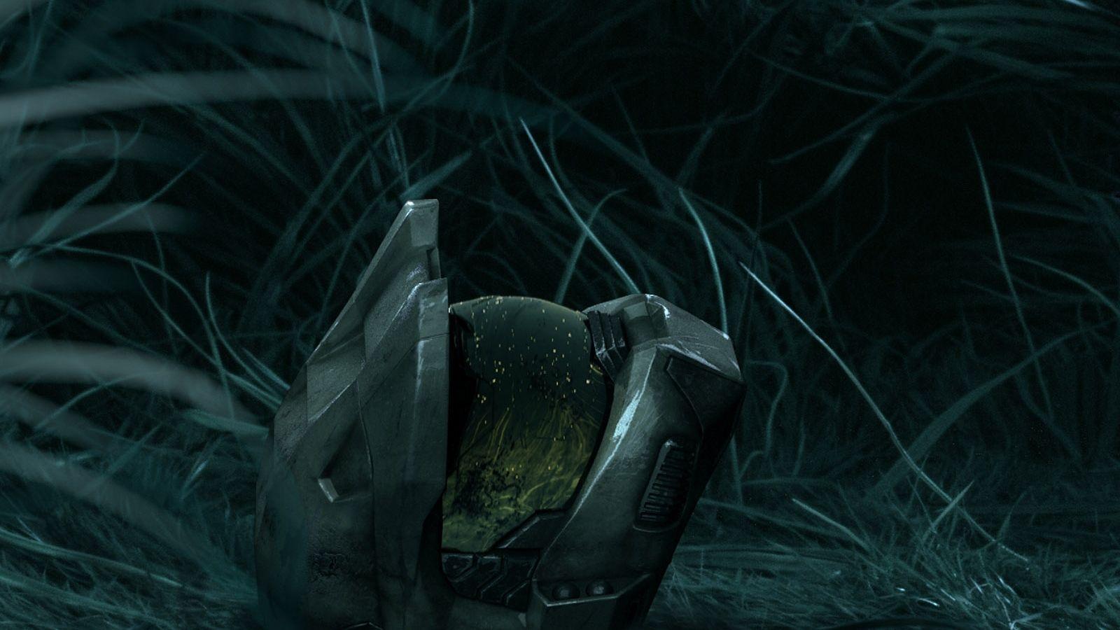 1600x900 Free download Master Chief Helmet Night HALO 3 Wallpaper Master