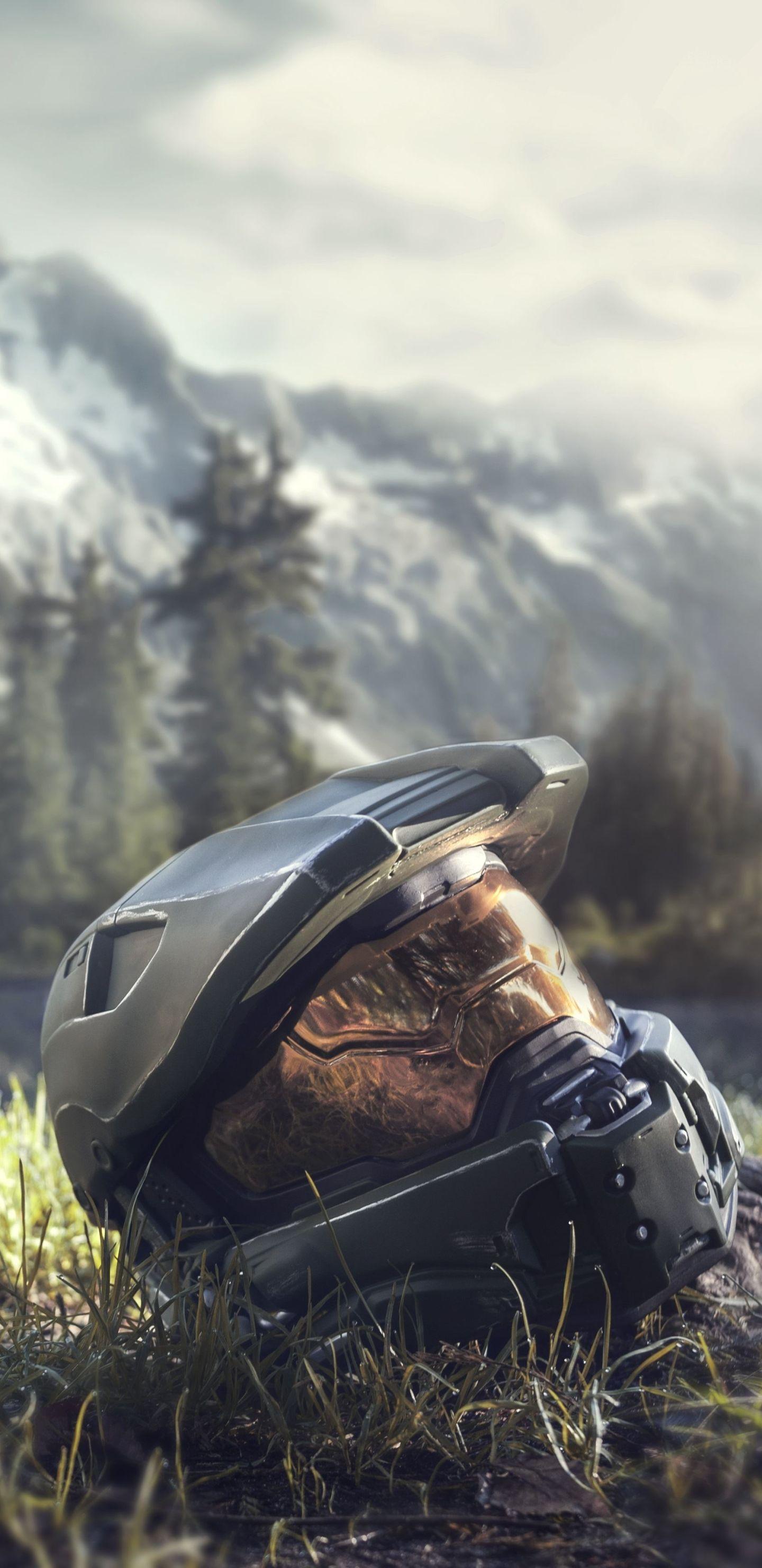 1440x2960 Master Chief Halo 4 Helmet