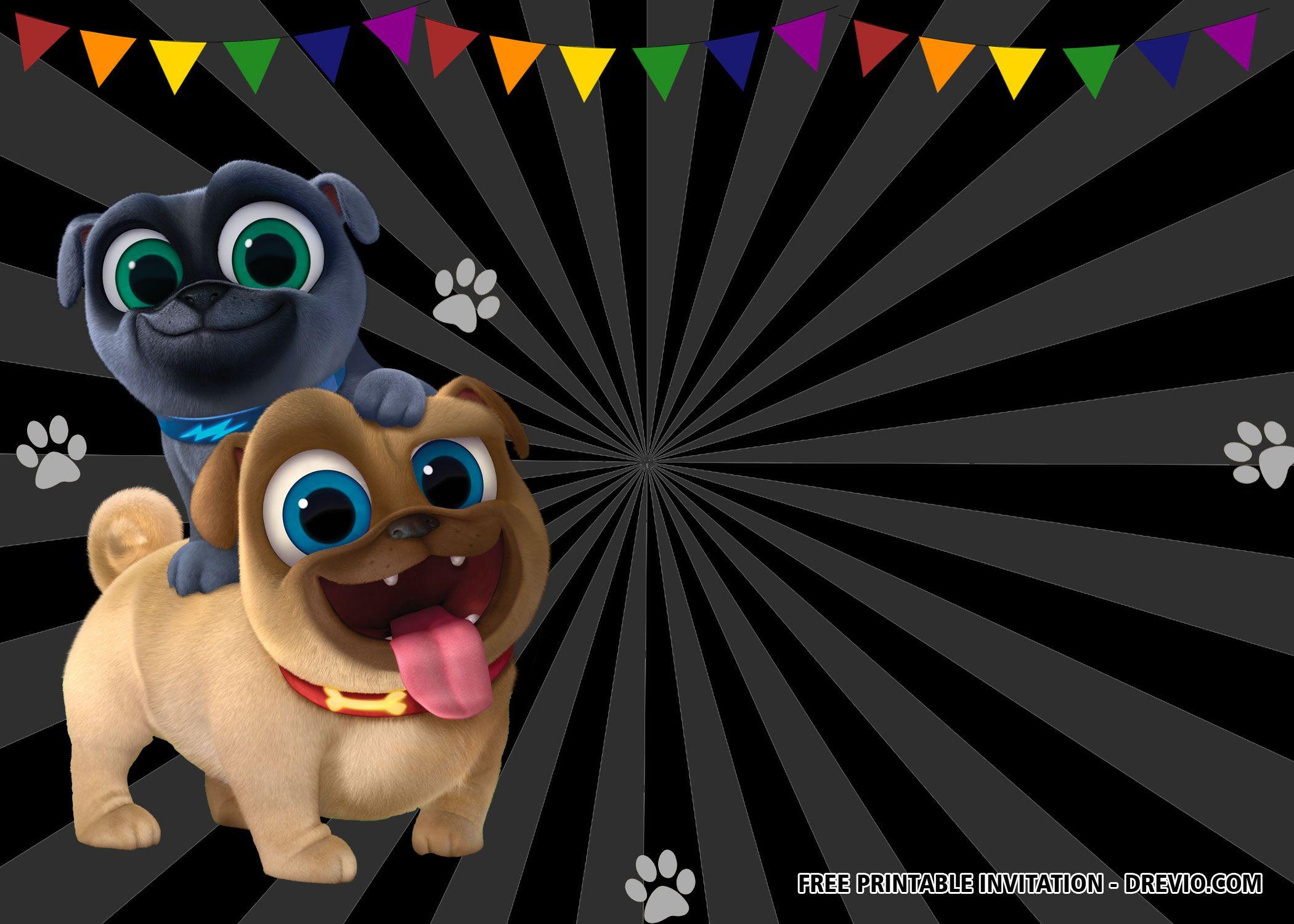 2100x1500 FREE Puppy Dog Pals Birthday Invitation Templates