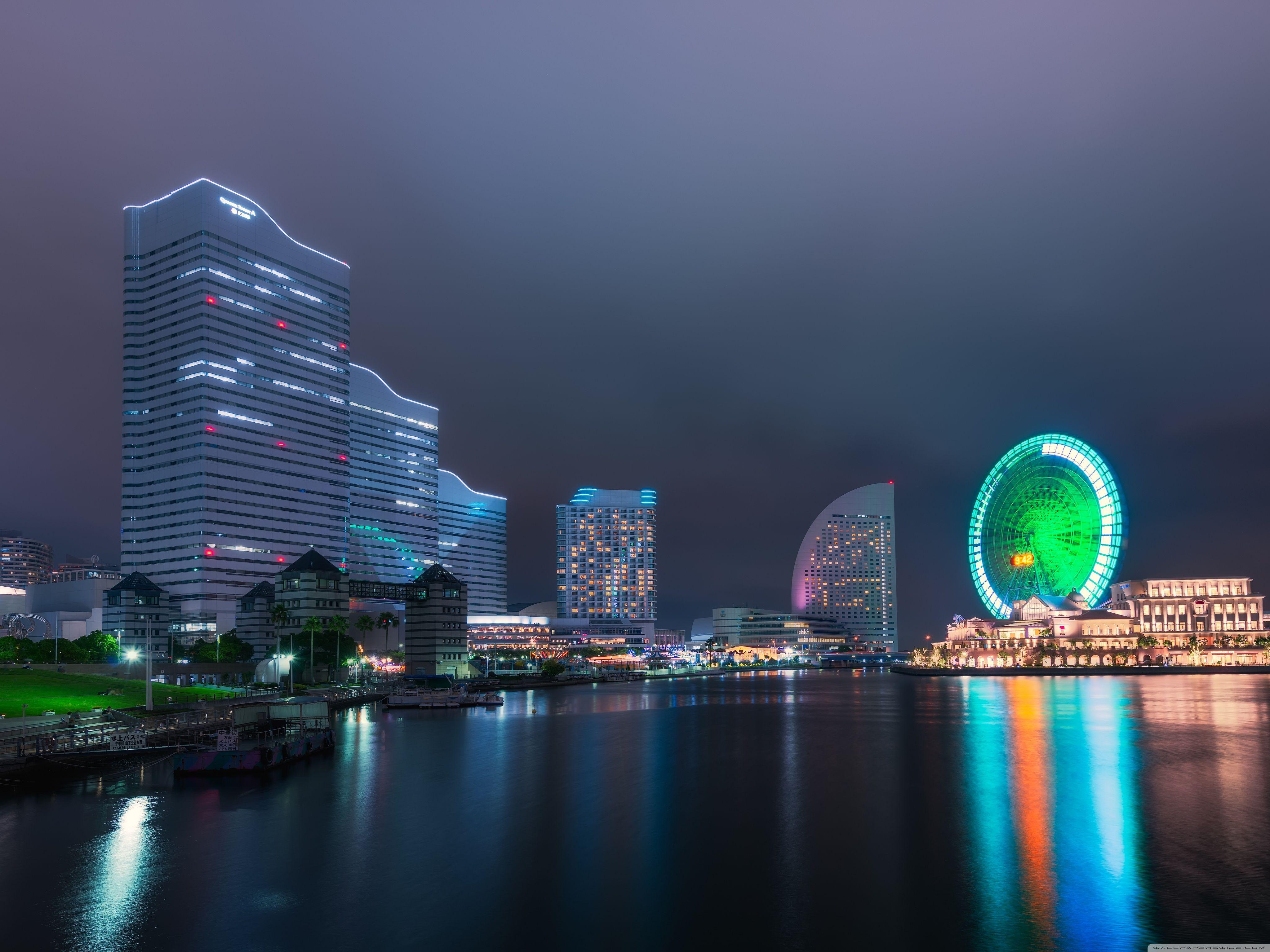 4096x3072 Yokohama Ferris Wheel. World wallpaper, Desktop wallpaper