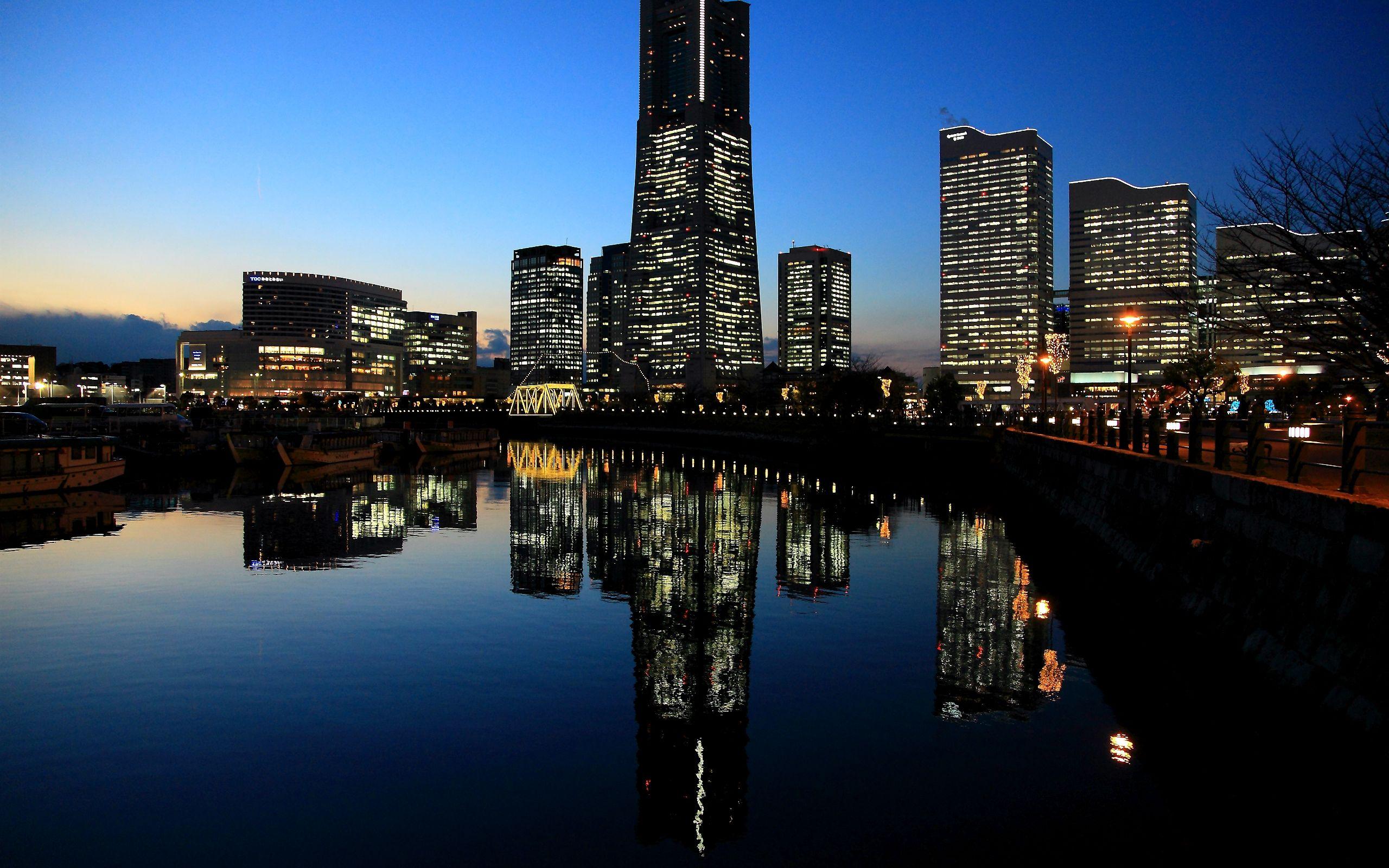 2560x1600 Yokohama city wallpaperx1600