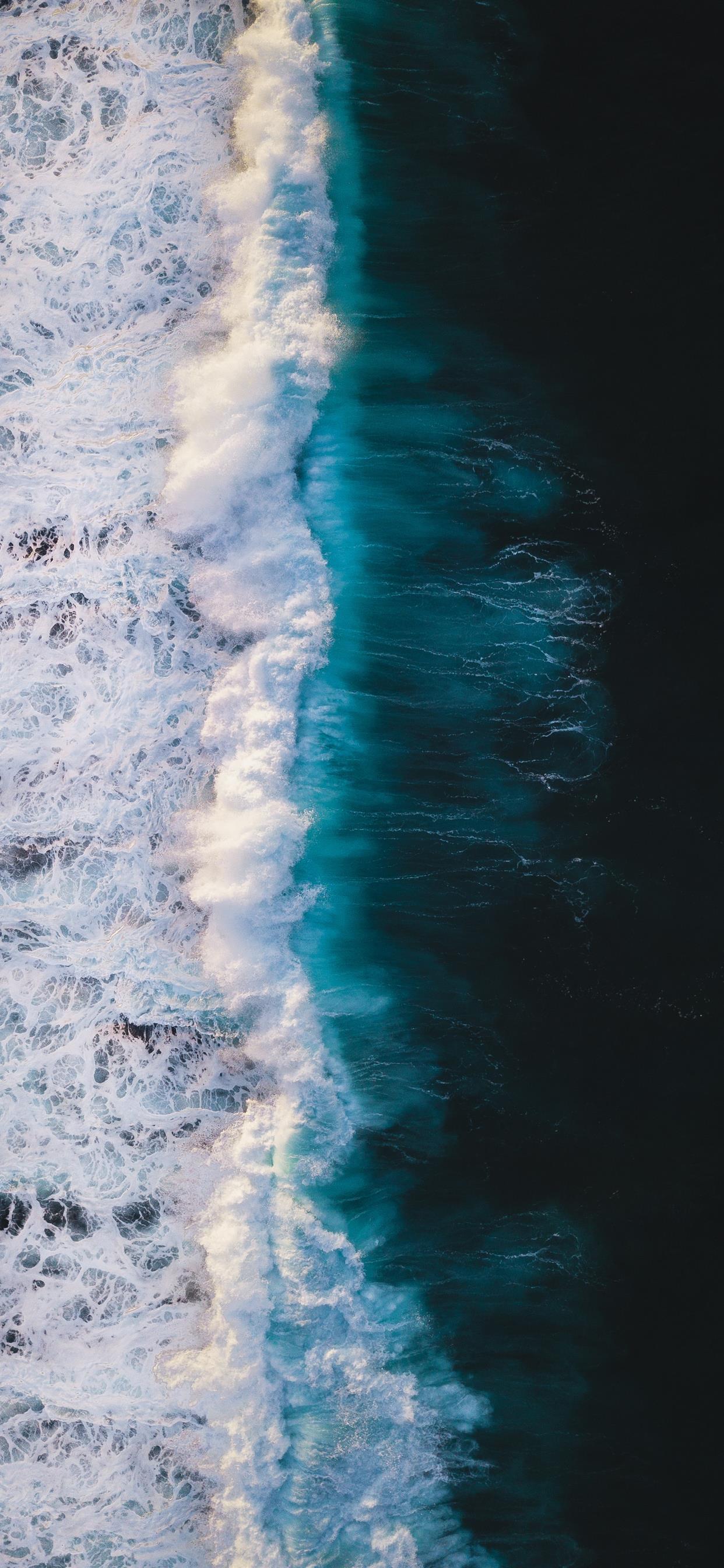 1242x2688 Ocean wave iPhone X Wallpaper Free Download